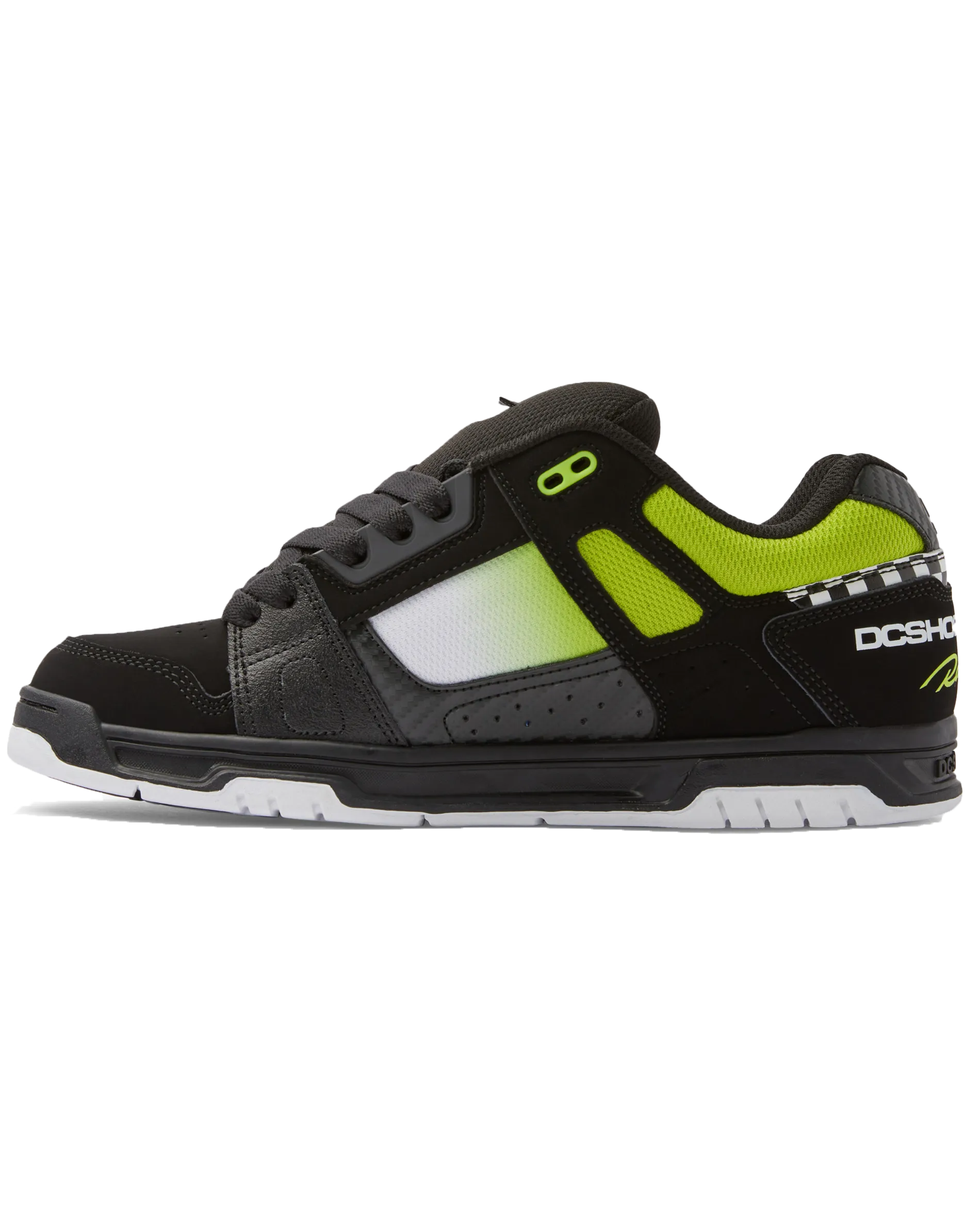 Stag Shoes in Black, Green & White