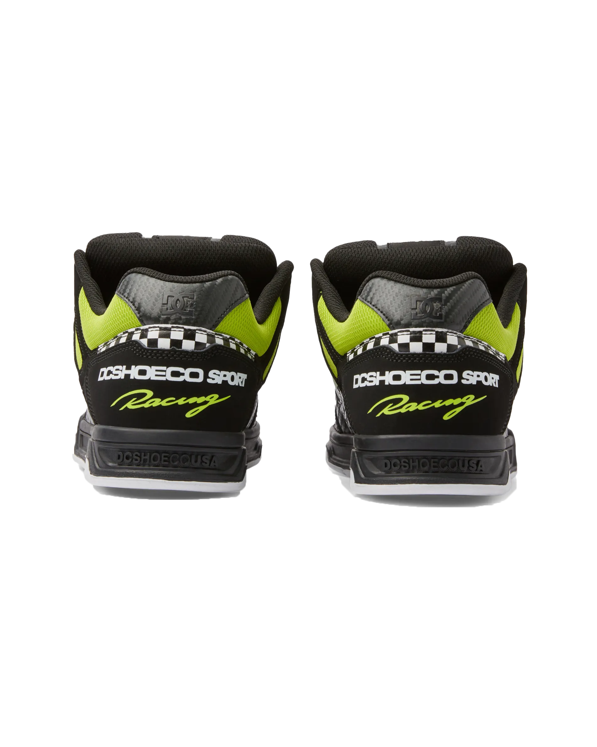 Stag Shoes in Black, Green & White