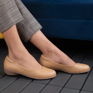 The Charlot TMM-3 Camel Women's Casual Ballerinas Tresmode