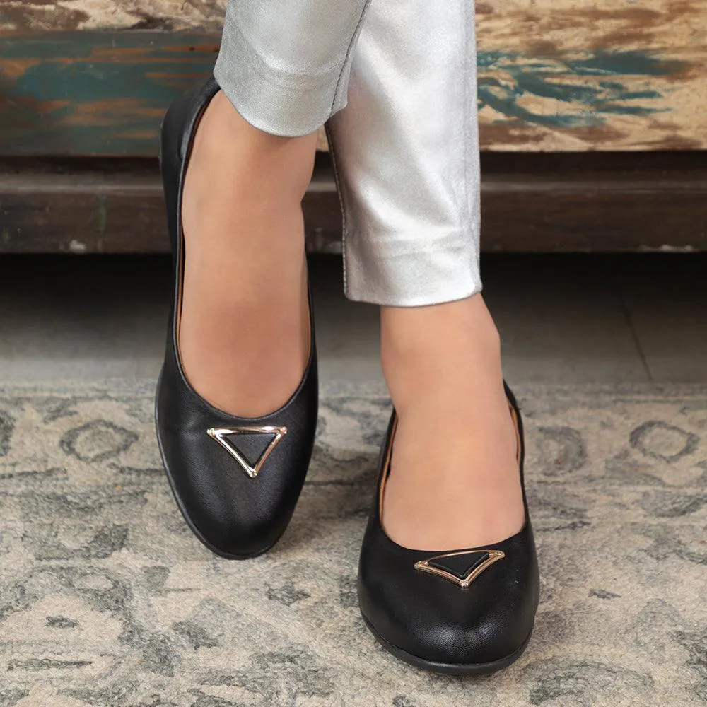 The Chevio Black Women's Dress Ballerinas Tresmode