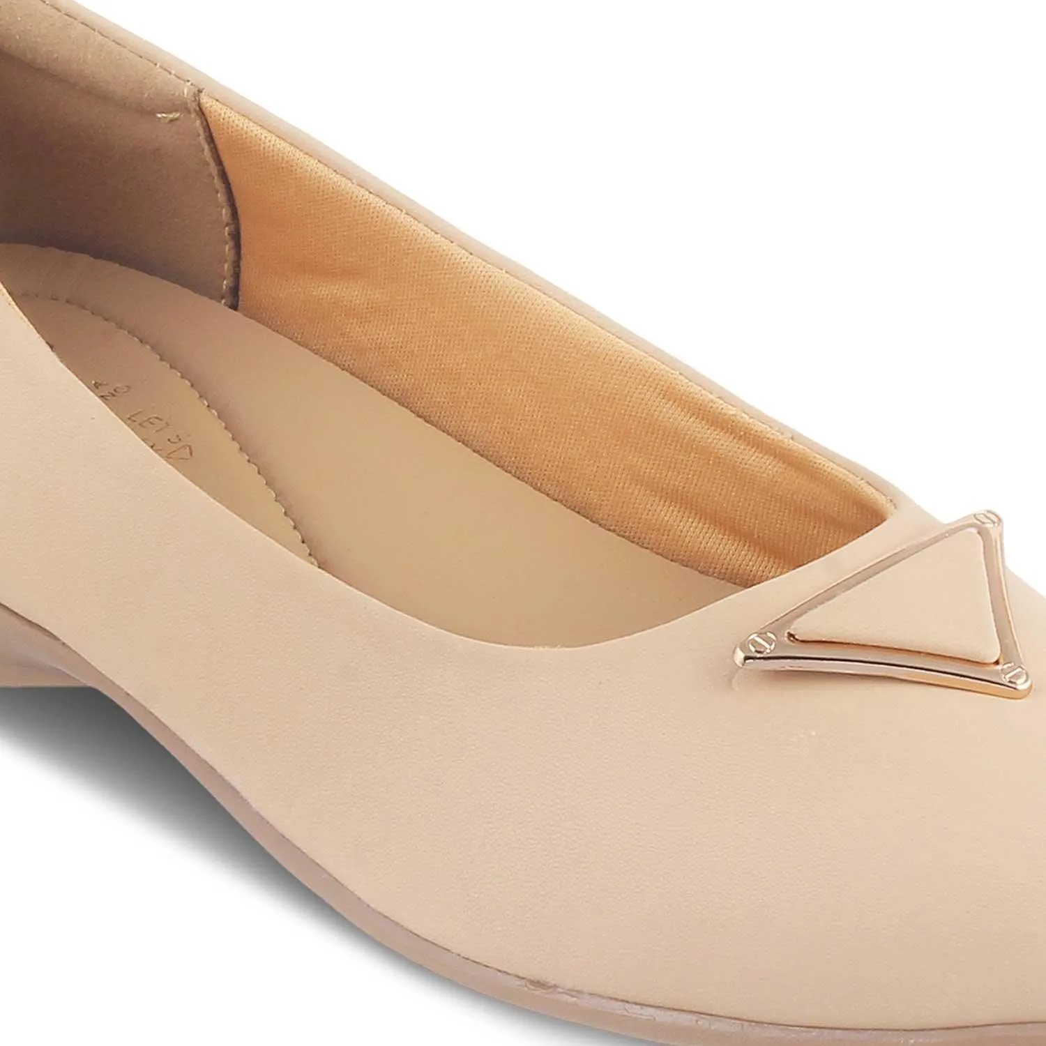 The Cheviz Beige Women's Dress Ballerinas Tresmode