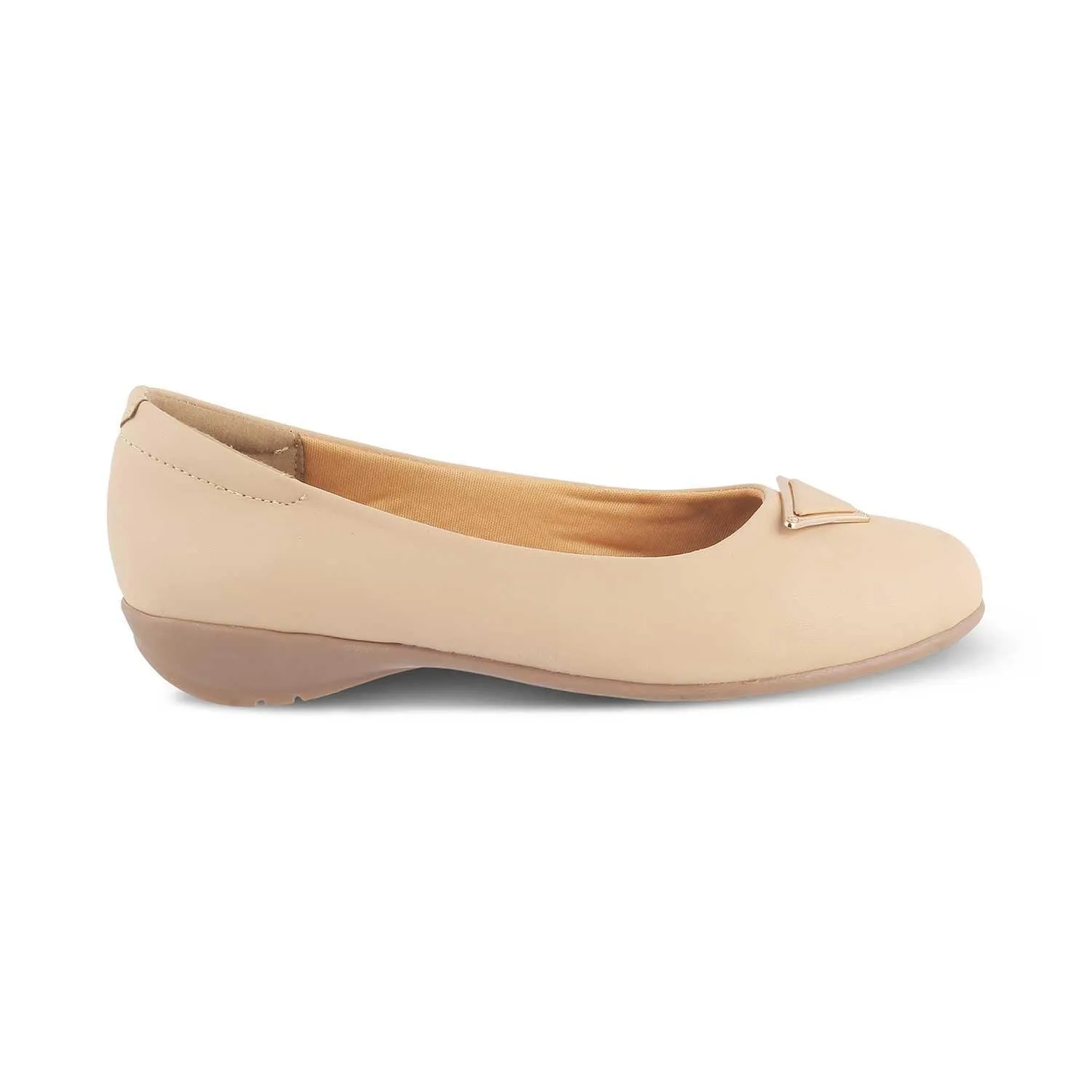 The Cheviz Beige Women's Dress Ballerinas Tresmode