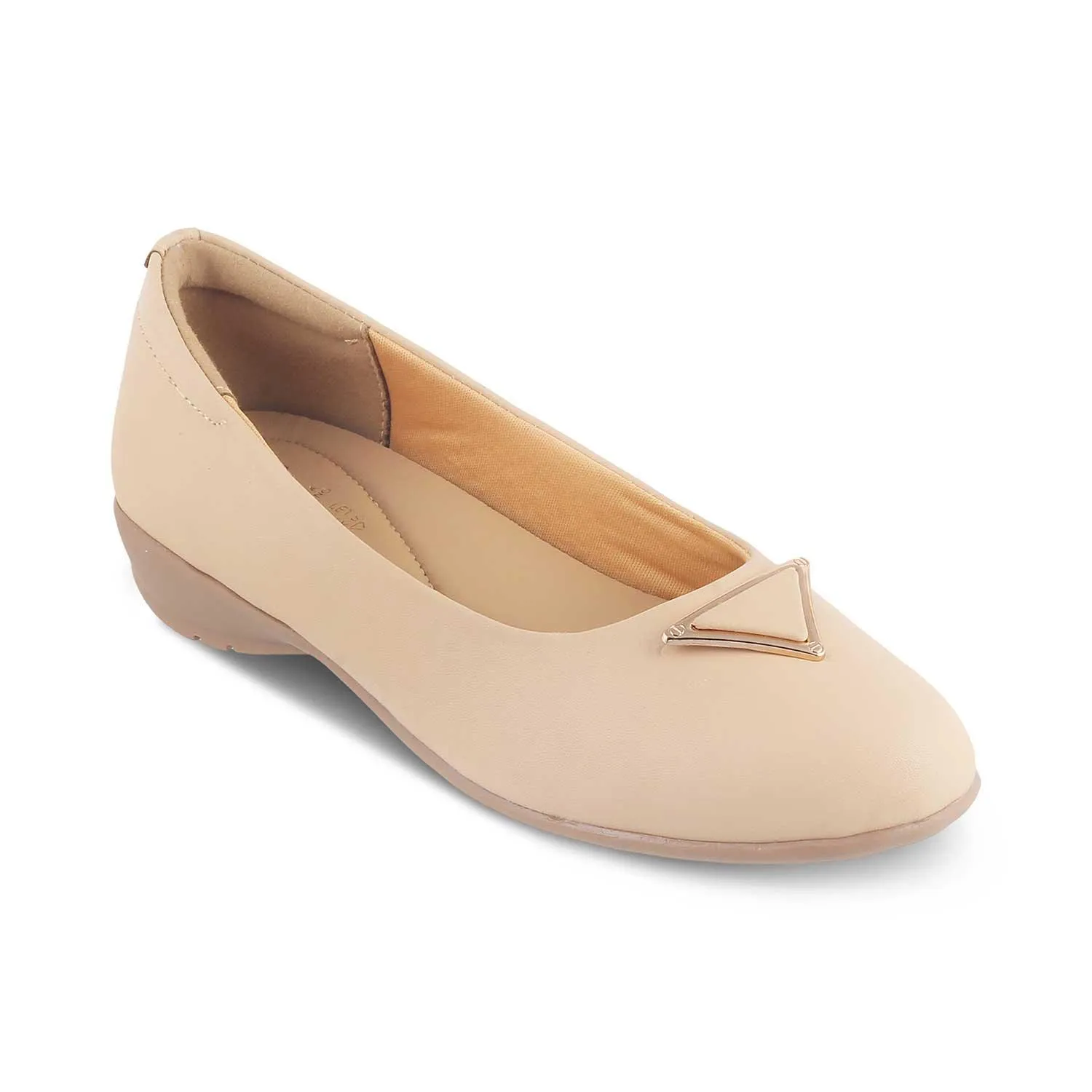 The Cheviz Beige Women's Dress Ballerinas Tresmode