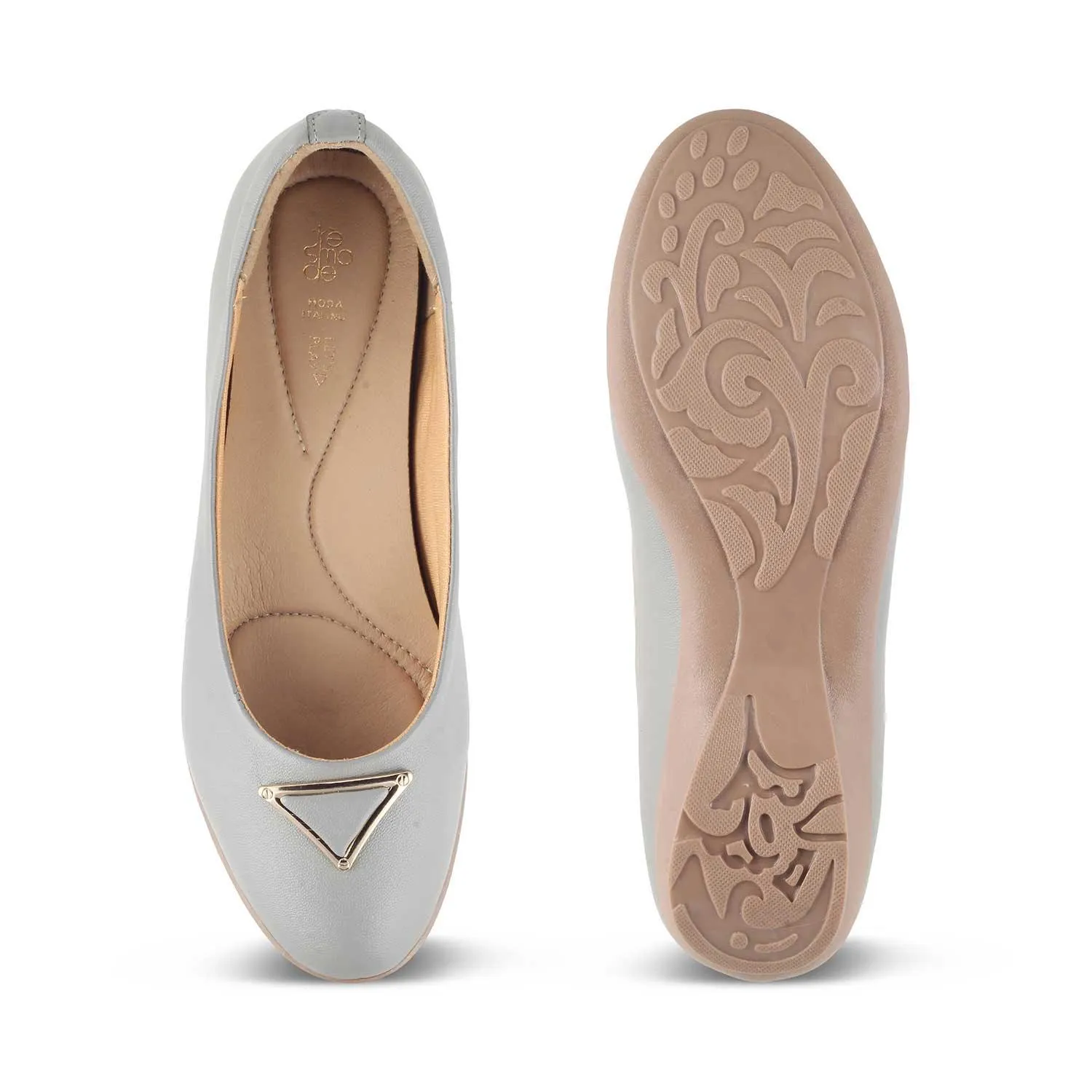 The Cheviz Grey Women's Dress Ballerinas Tresmode