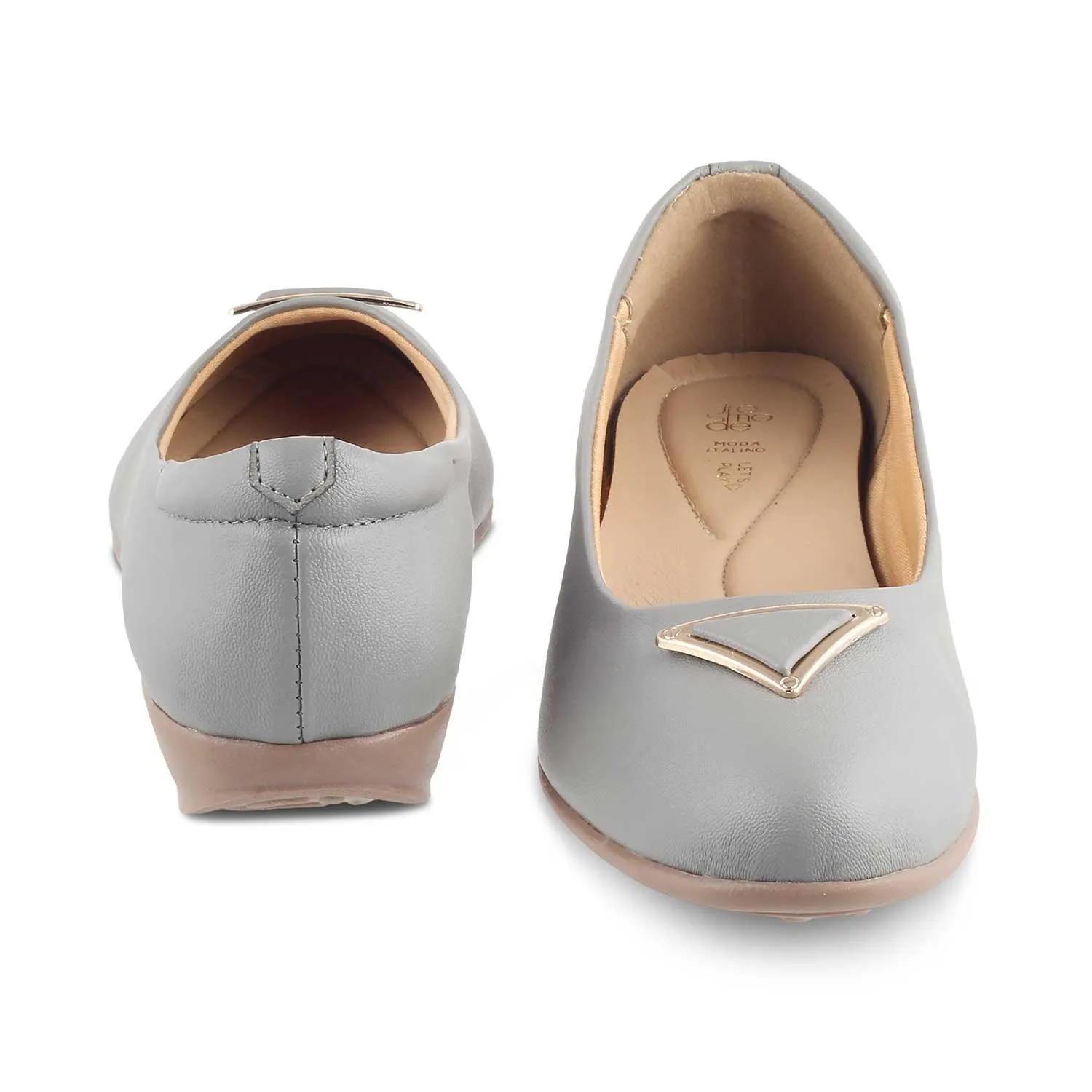 The Cheviz Grey Women's Dress Ballerinas Tresmode
