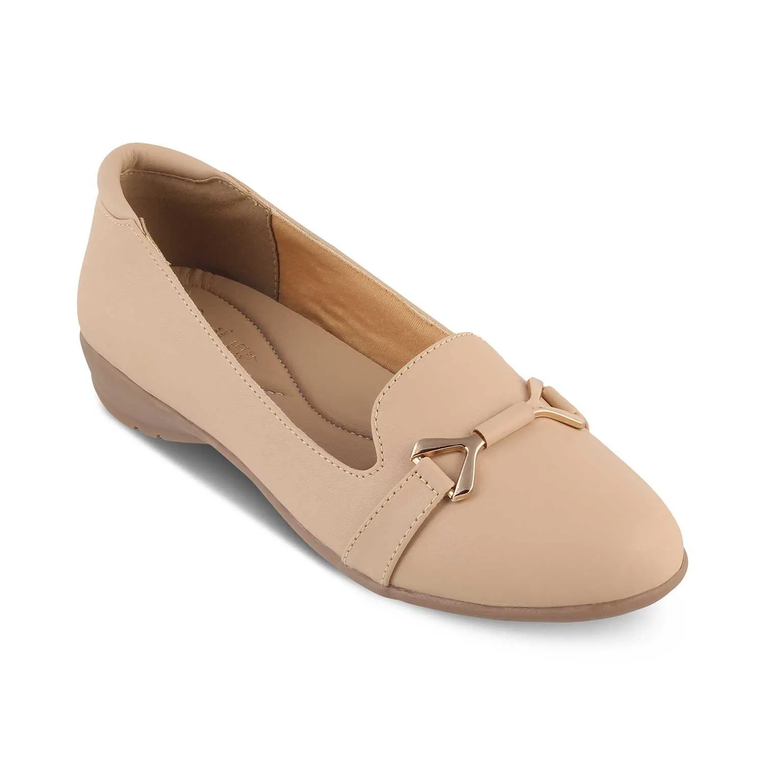 The Yorker Beige Women's Dress Ballerinas Tresmode