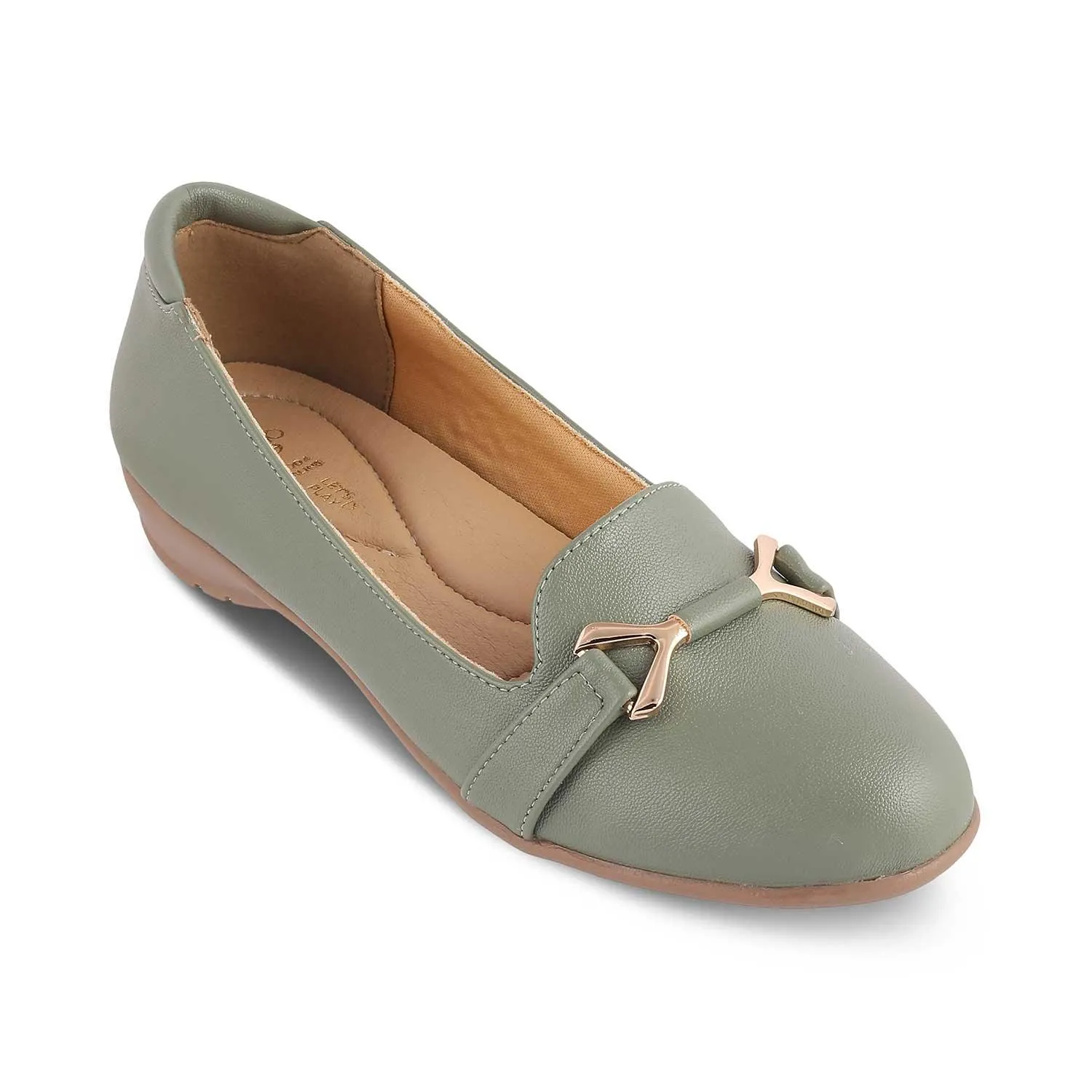The Yorky-2 Green Women's Dress Ballerinas Tresmode