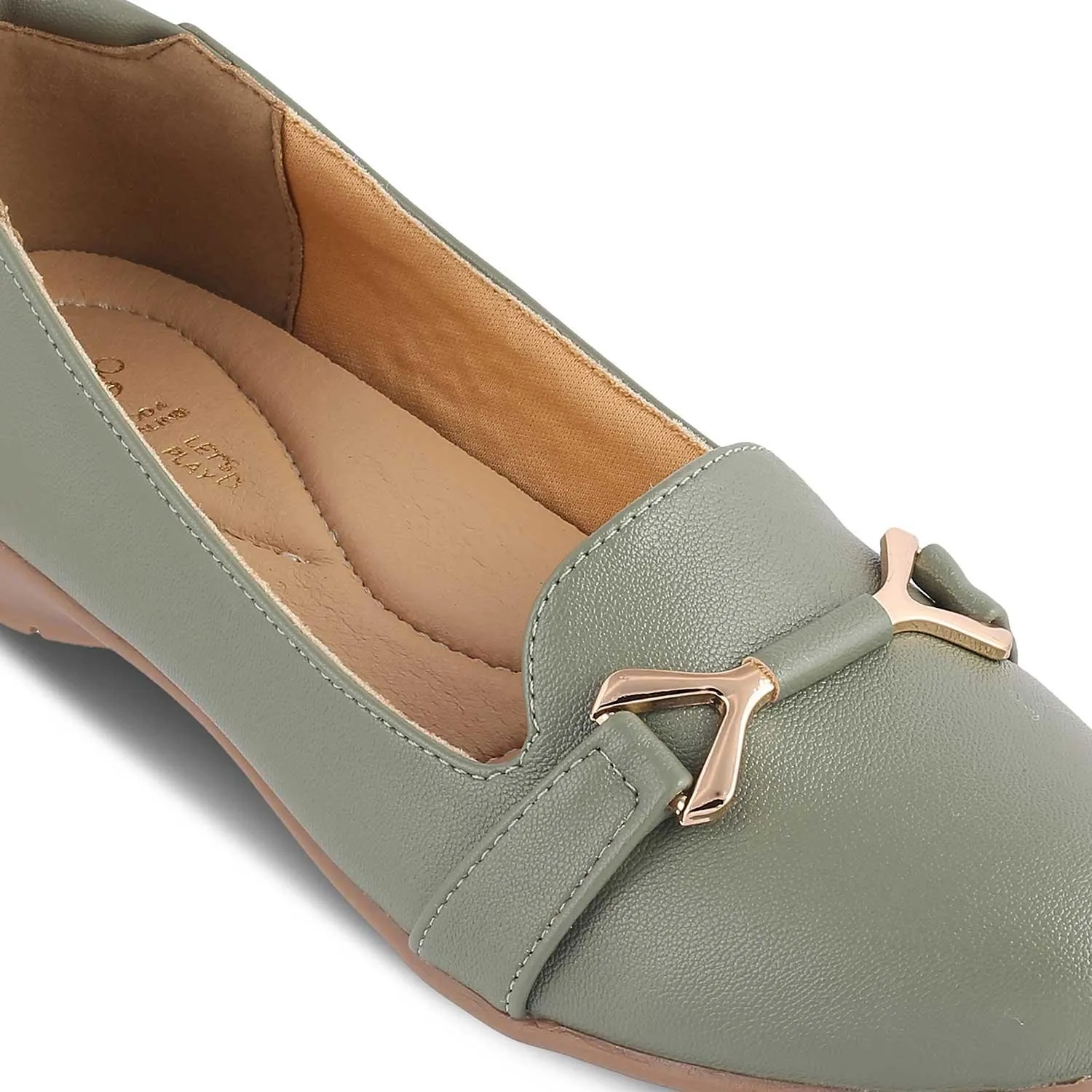 The Yorky-2 Green Women's Dress Ballerinas Tresmode