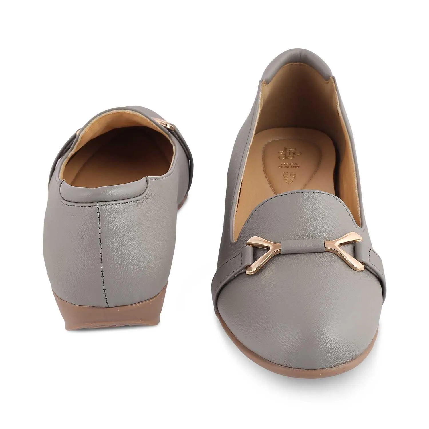 The Yorky-2 Grey Women's Dress Ballerinas Tresmode