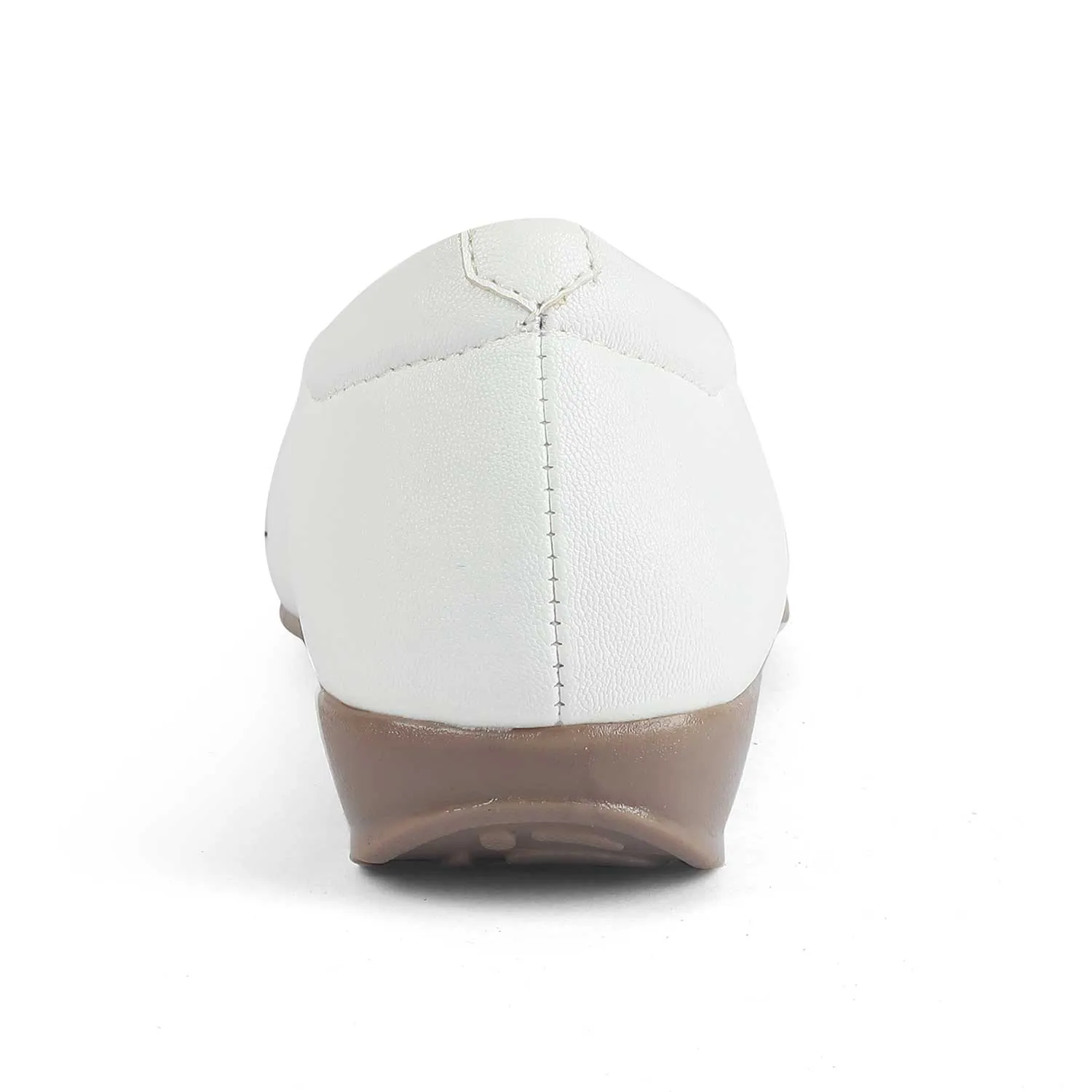 Tresmode Jelo White Women's Casual Ballerinas