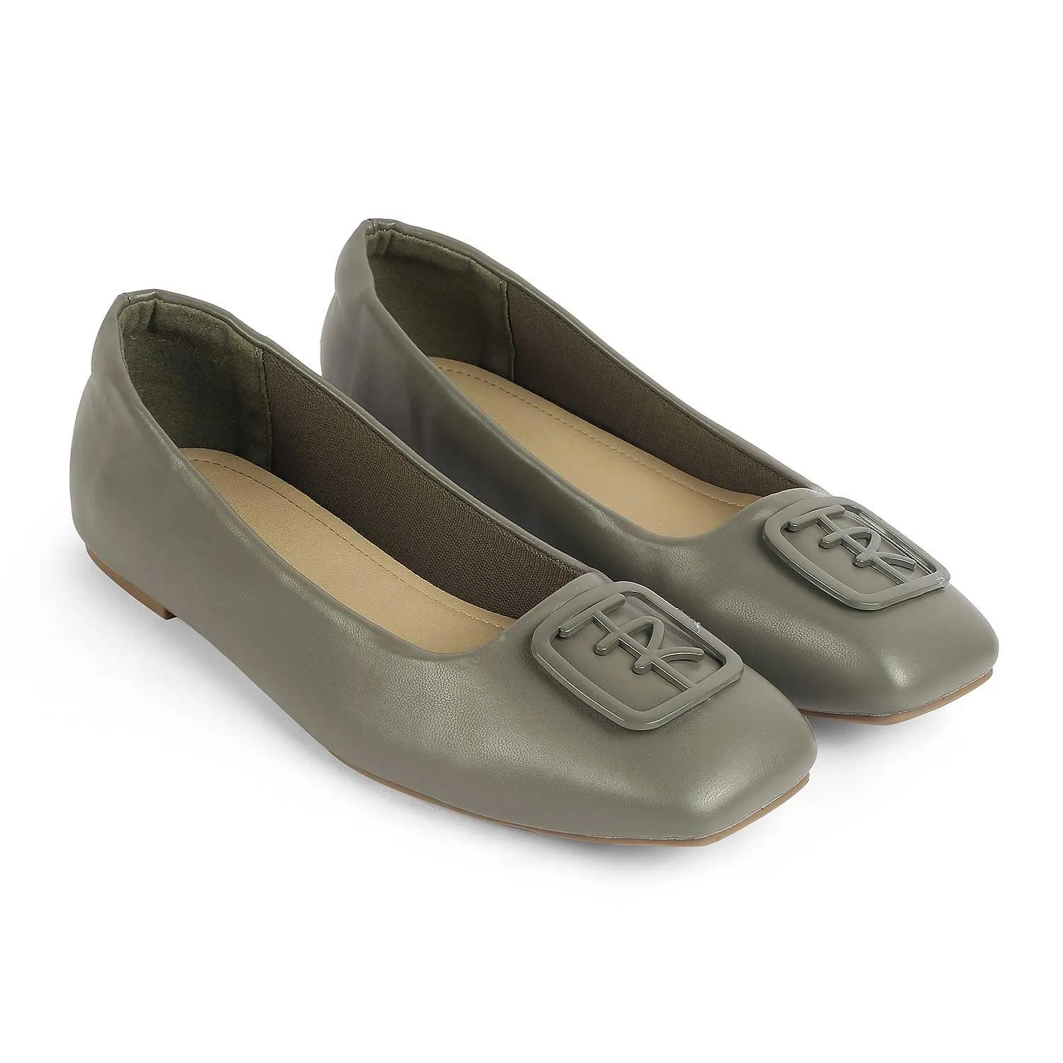 Tresmode Nany Green Women's Casual Ballerinas