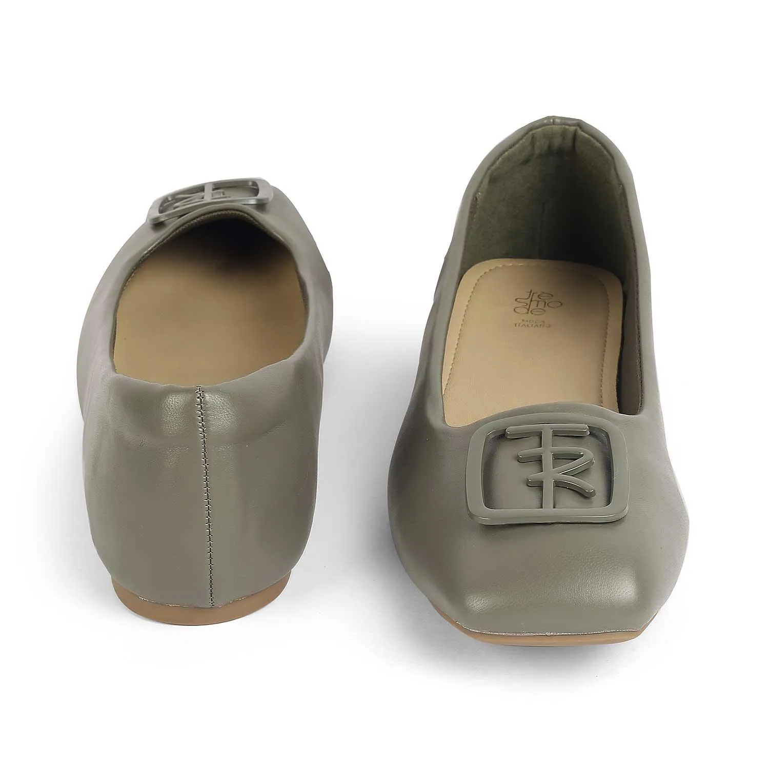Tresmode Nany Green Women's Casual Ballerinas
