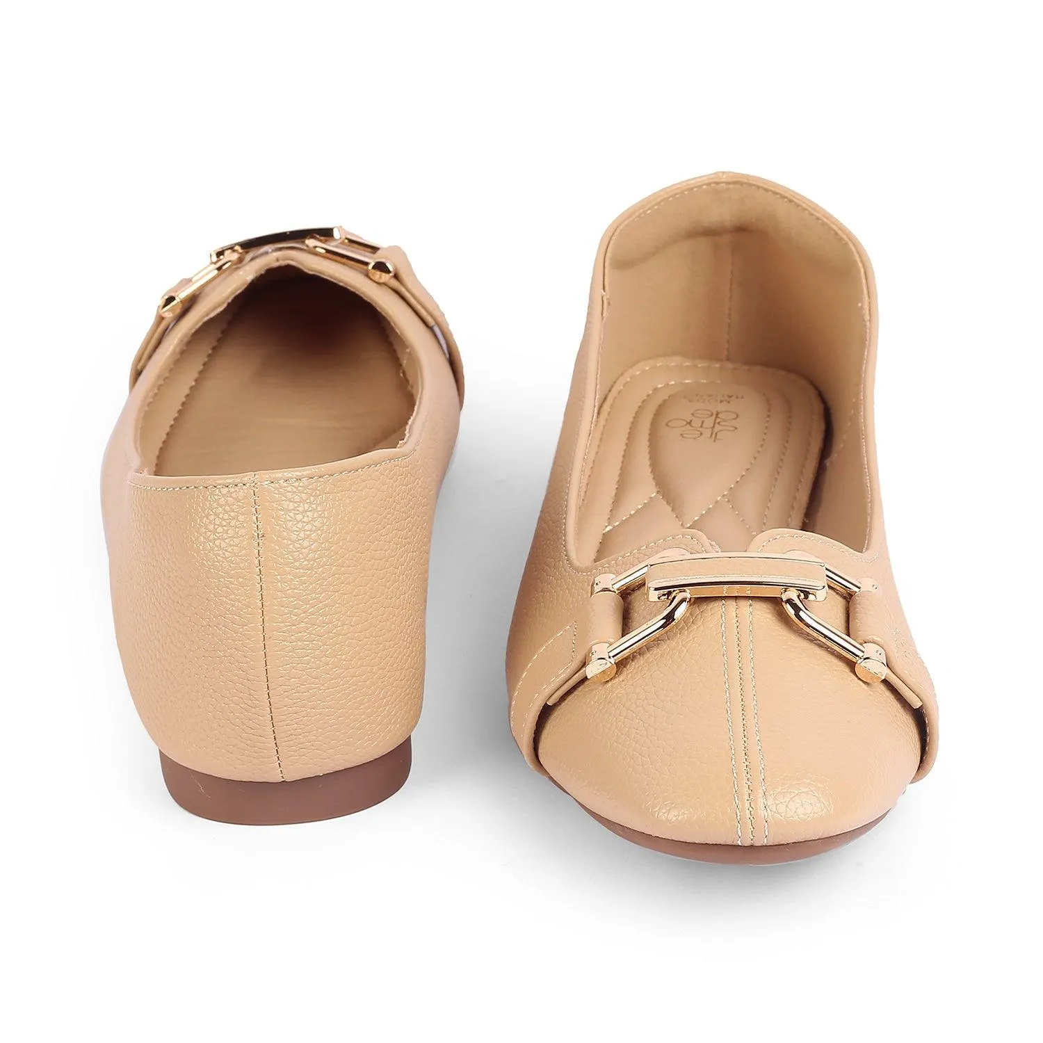 Tresmode Straford Beige Women's Dress Ballerinas
