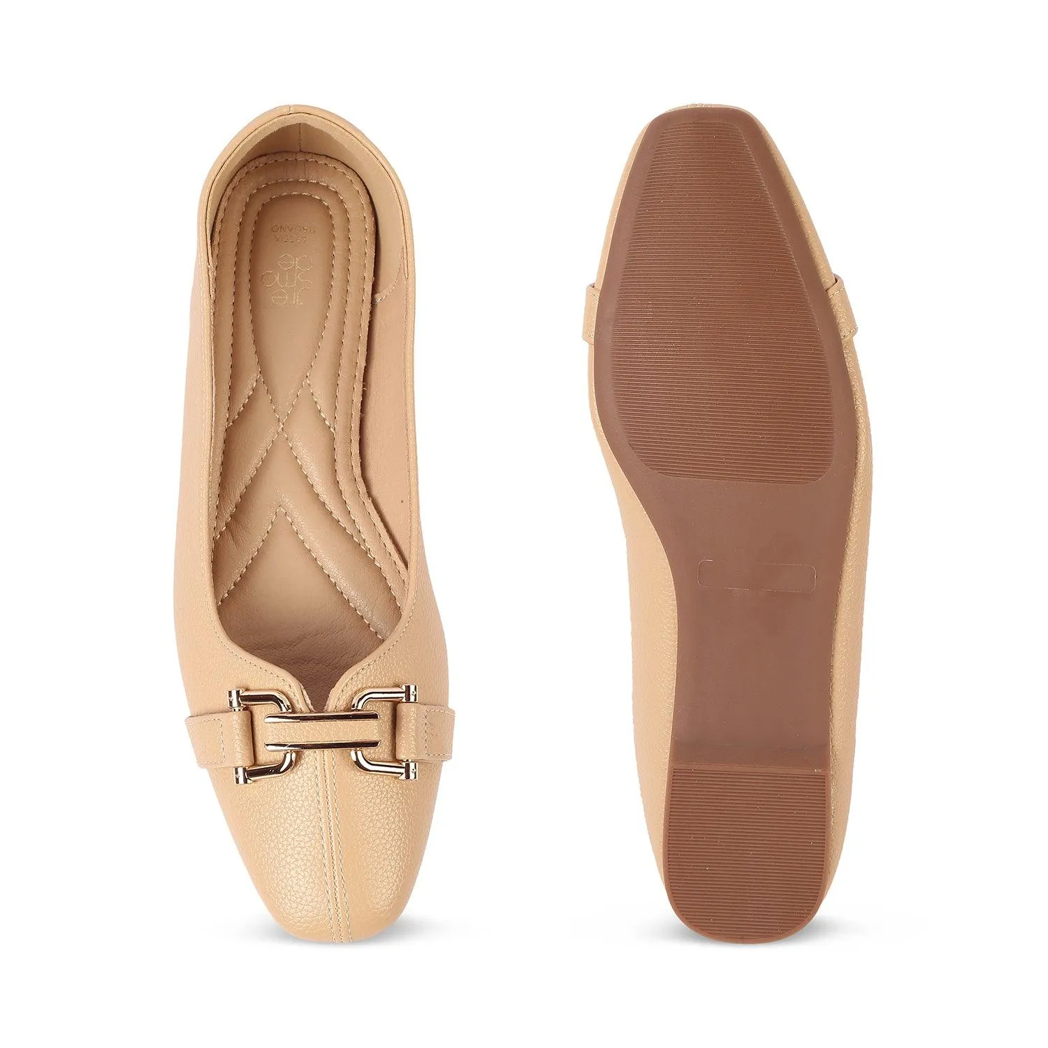 Tresmode Straford Beige Women's Dress Ballerinas
