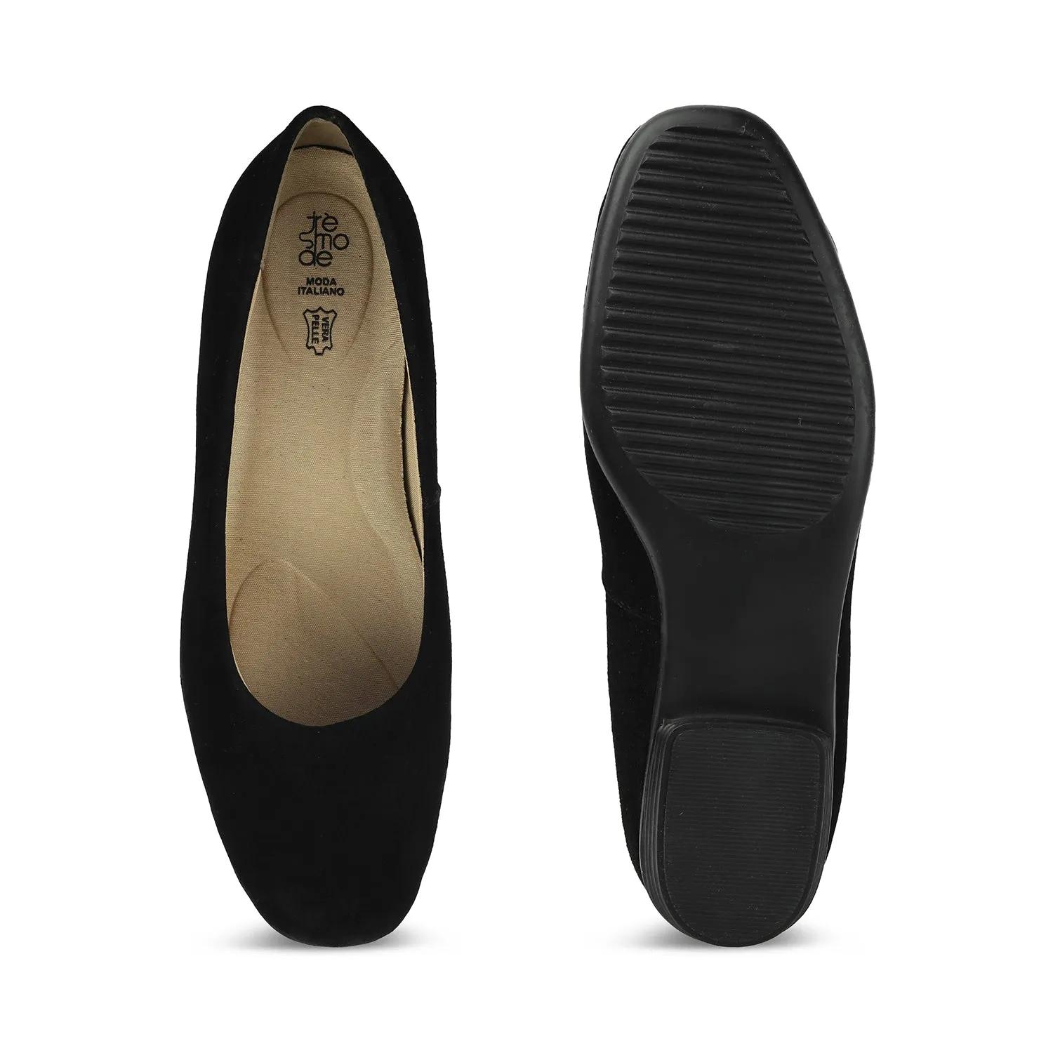 Tresmode Sulip Black Women's Casual Ballerinas