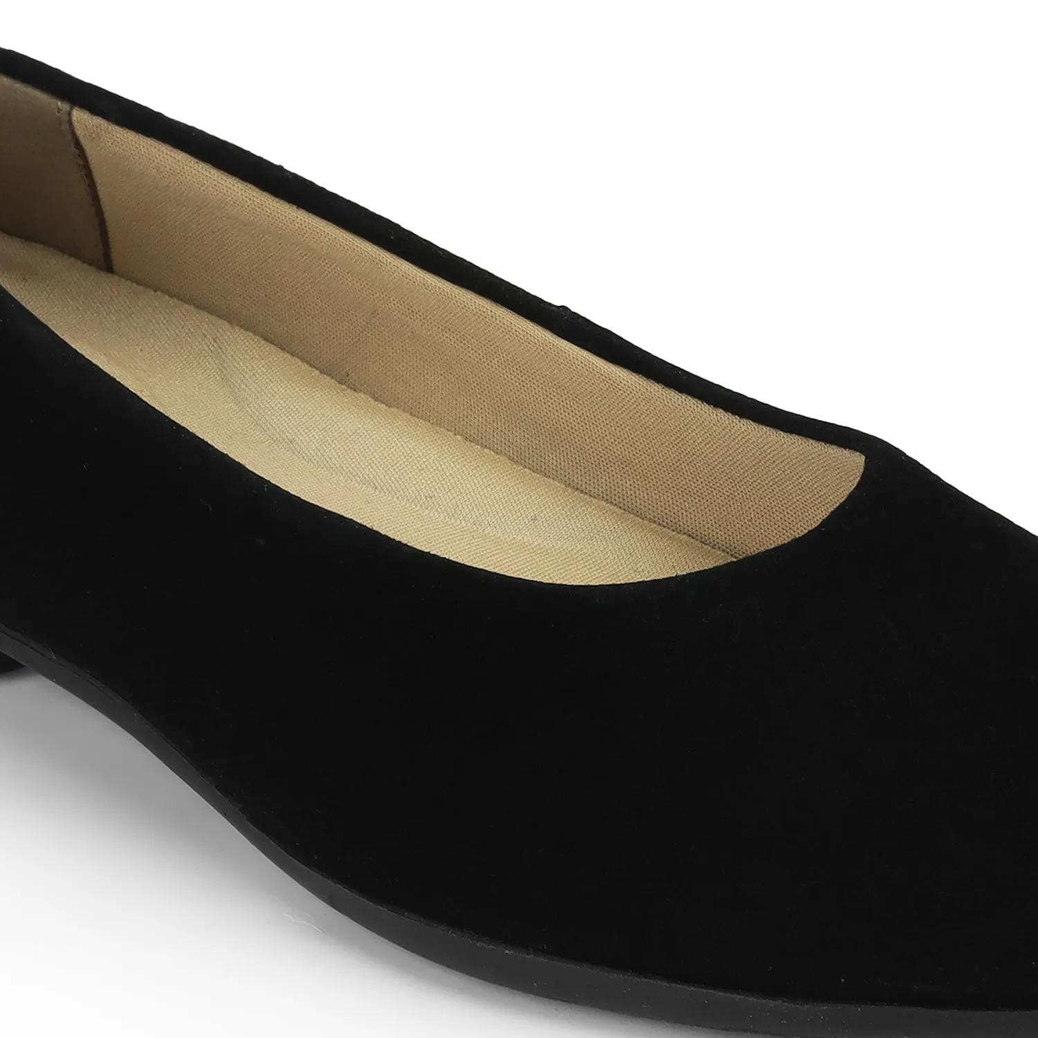 Tresmode Sulip Black Women's Casual Ballerinas