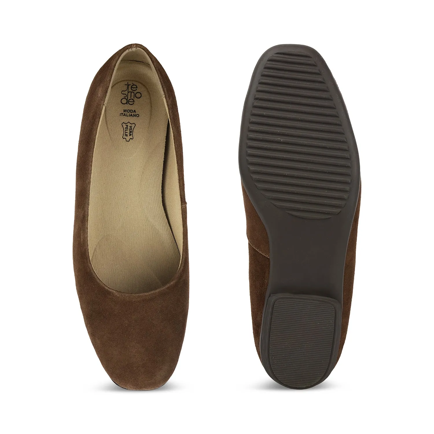Tresmode Sulip Brown Women's Casual Ballerinas