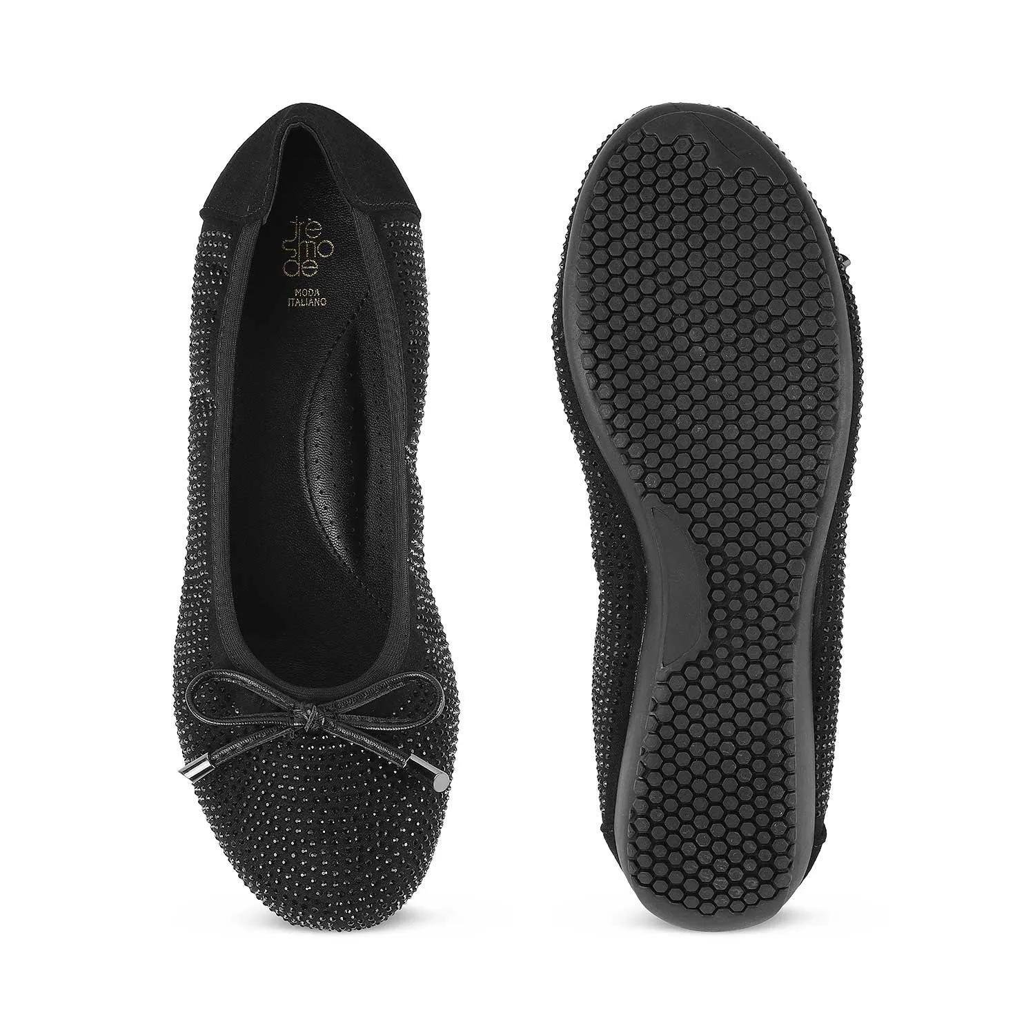 Tresmode Todiam Black Women's Dress Ballerinas
