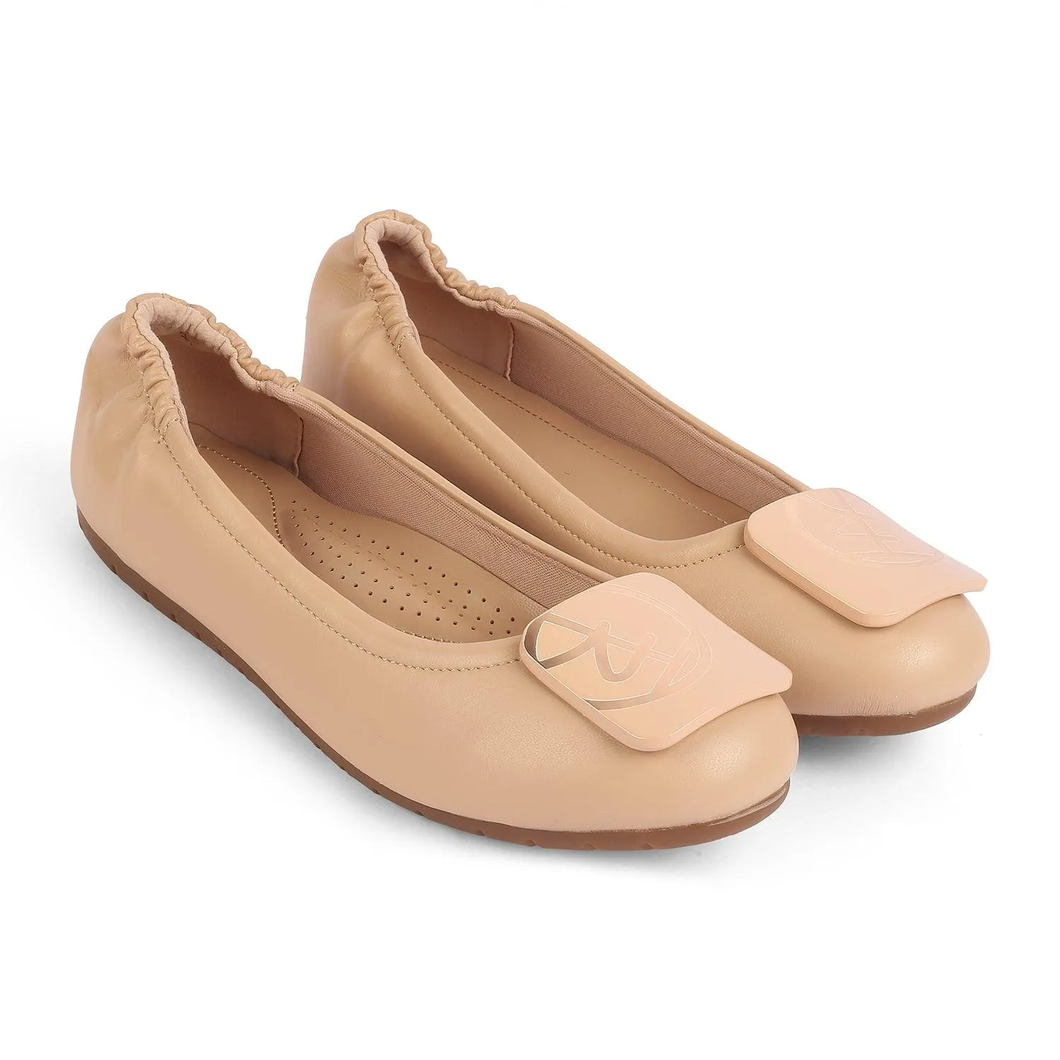 Tresmode Tre Beige Women's Casual Ballerinas