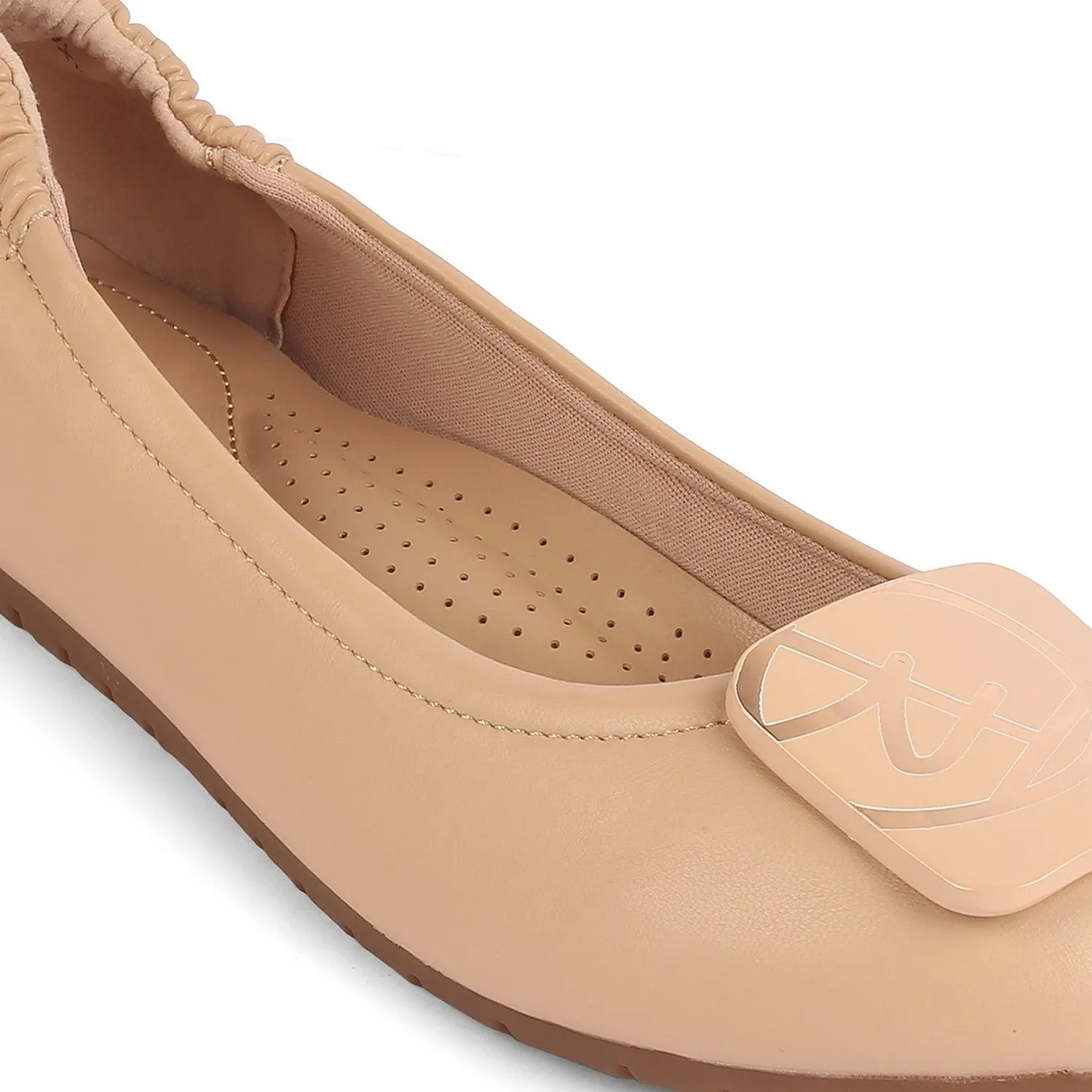 Tresmode Tre Beige Women's Casual Ballerinas