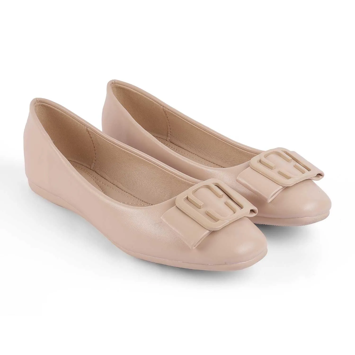 Tresmode Tregamo Beige Women's Casual Ballerinas
