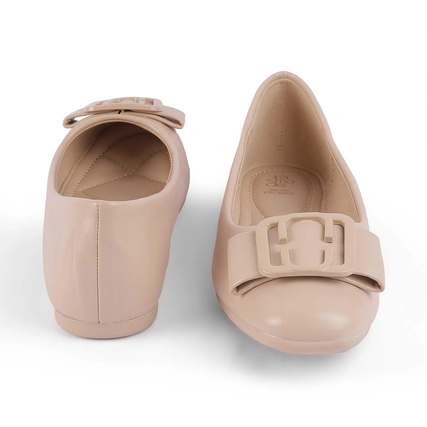 Tresmode Tregamo Beige Women's Casual Ballerinas