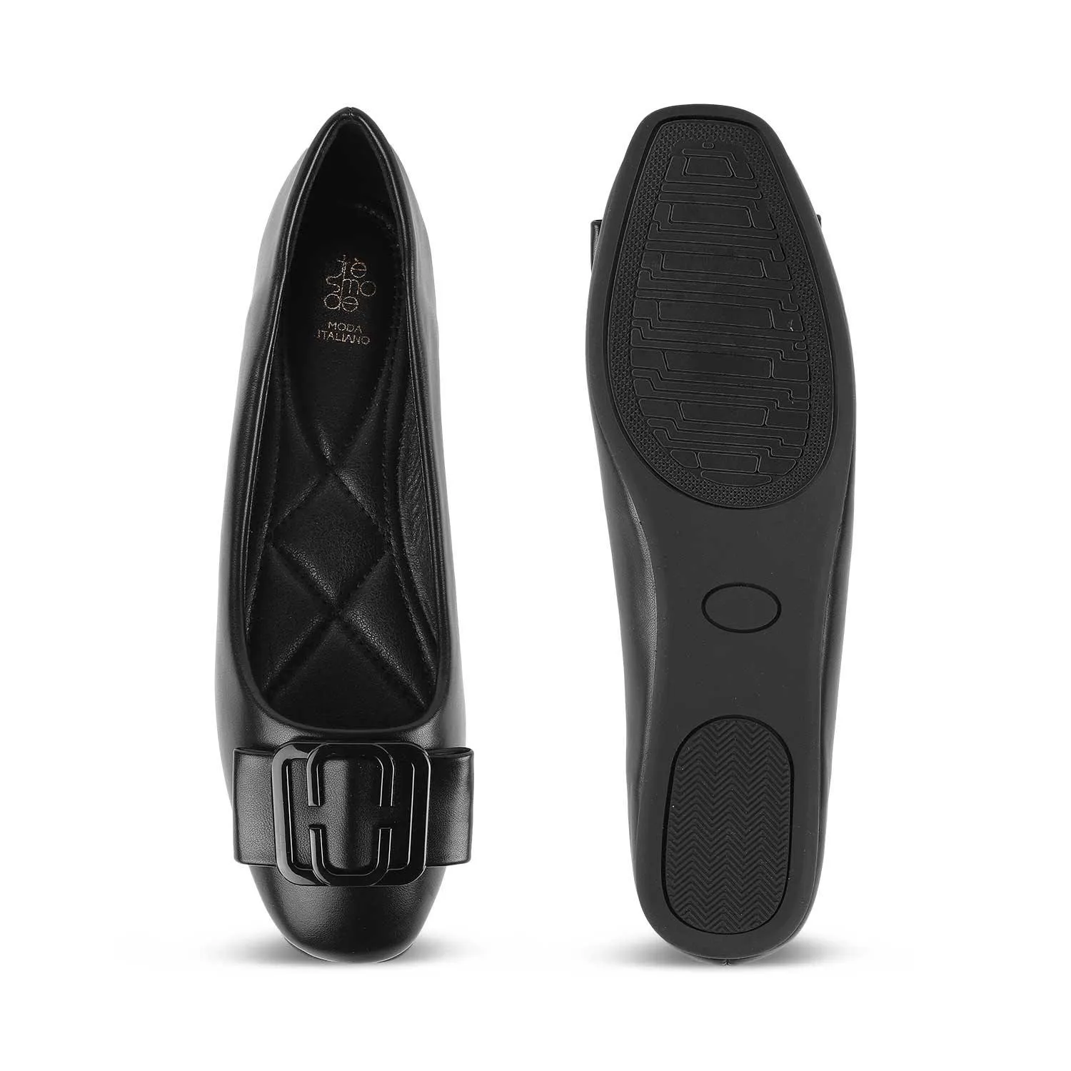 Tresmode Tregamo Black Women's Casual Ballerinas