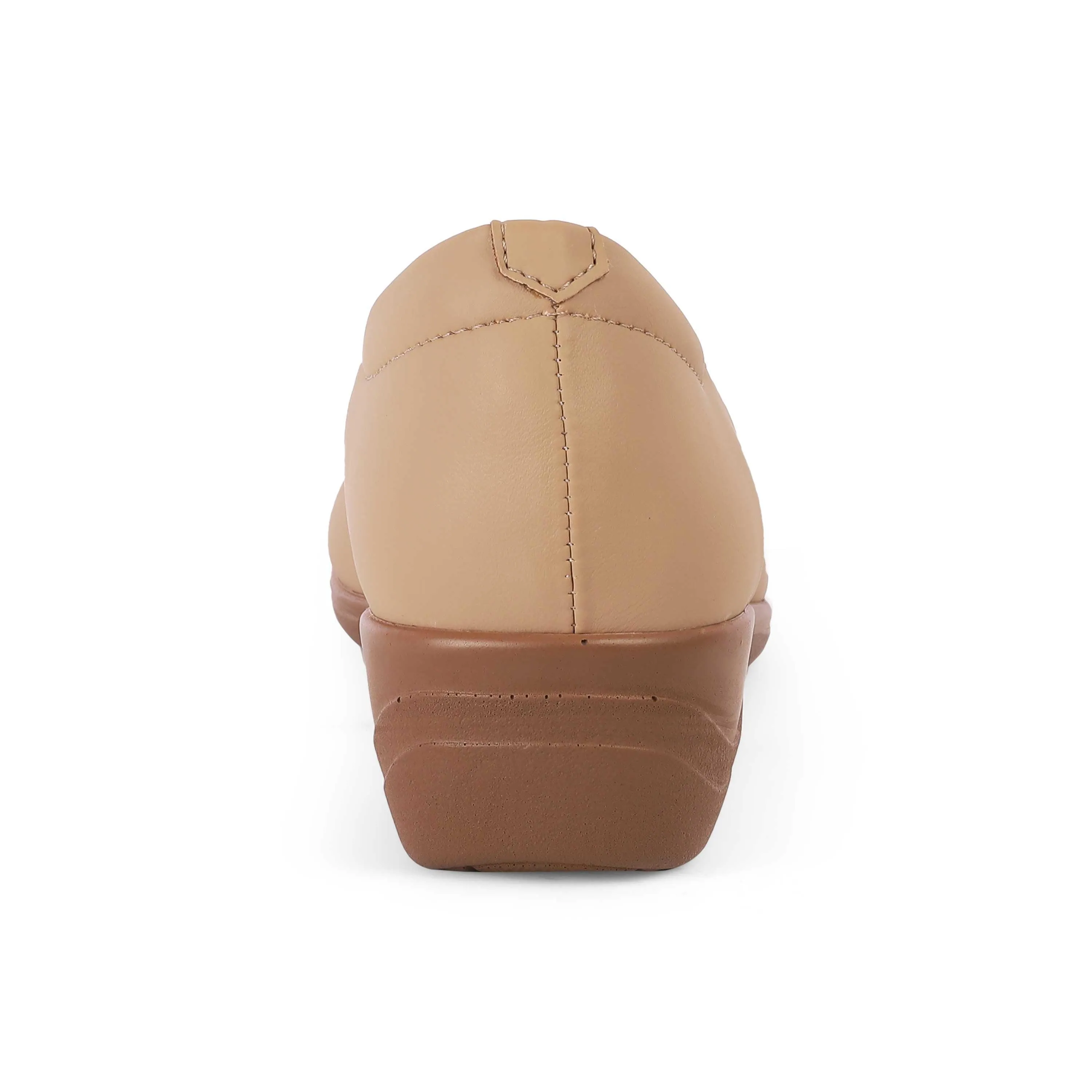 Tresmode Vallersso Camel Women's Casual Wedge Ballerinas