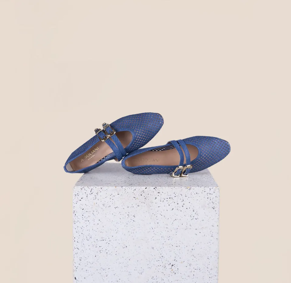 Udine - Perforated Dark Denim