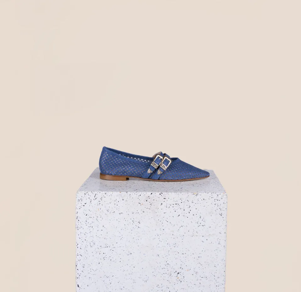 Udine - Perforated Dark Denim