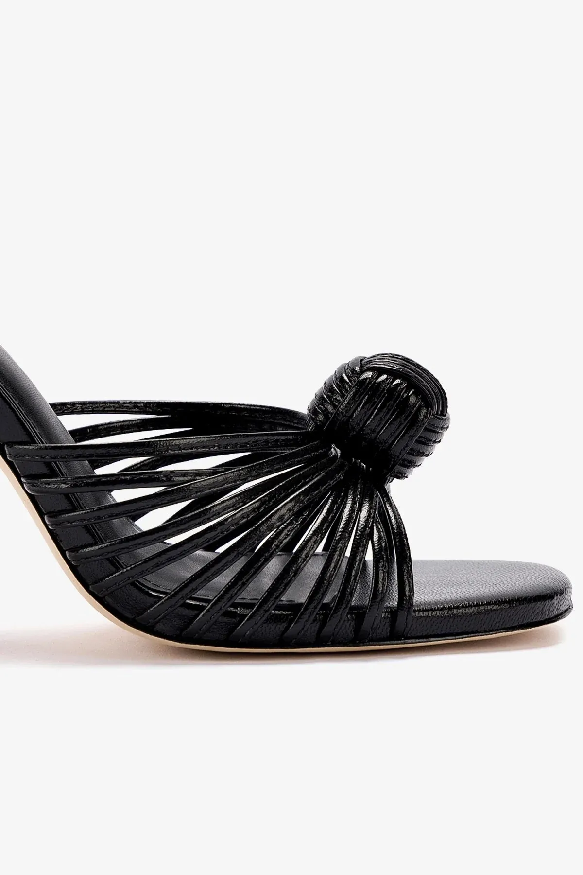 Valerie Slingback Sandal In Black Leather