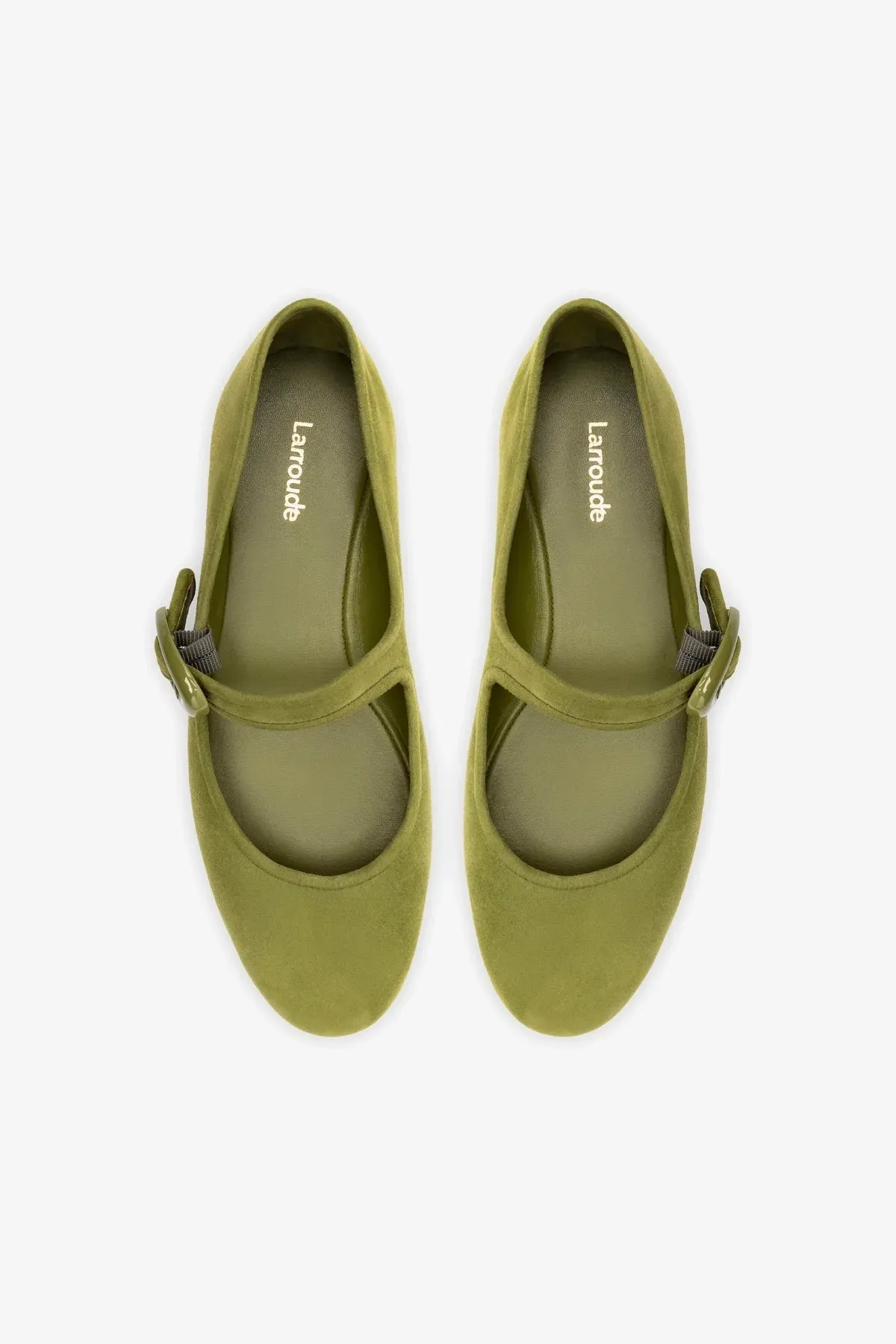 Verona Ballet Flat In Seaweed Suede