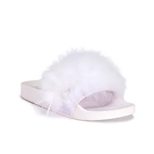 White Feather Flat Sliders