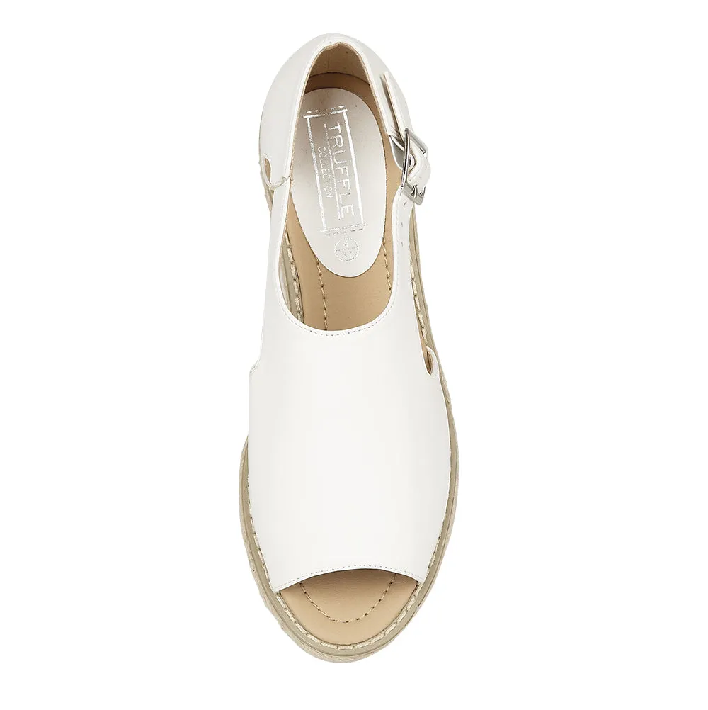 White  Flat Shoes