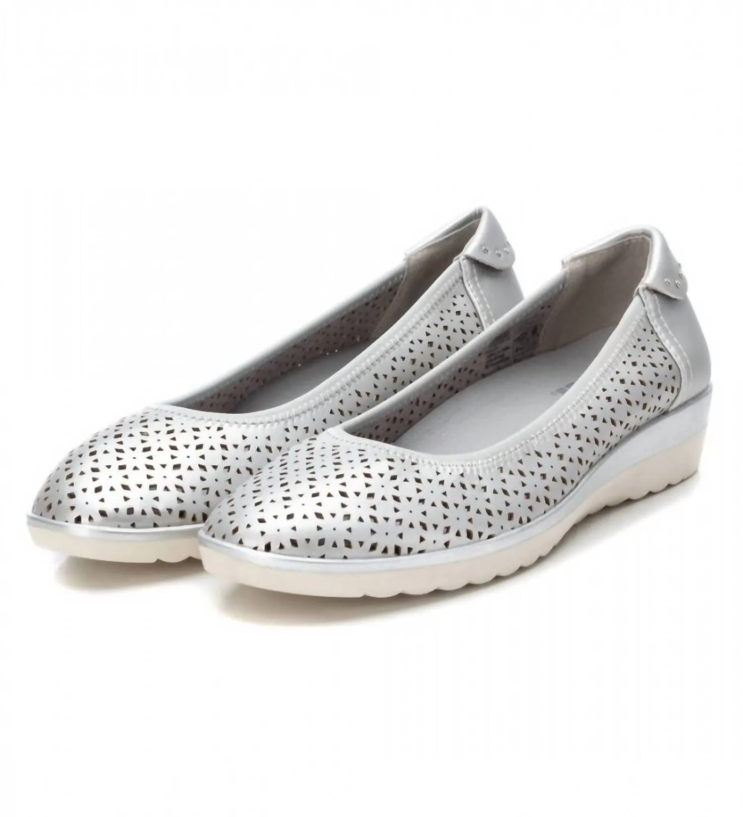 Women's Ballerinas Shoes In Silver