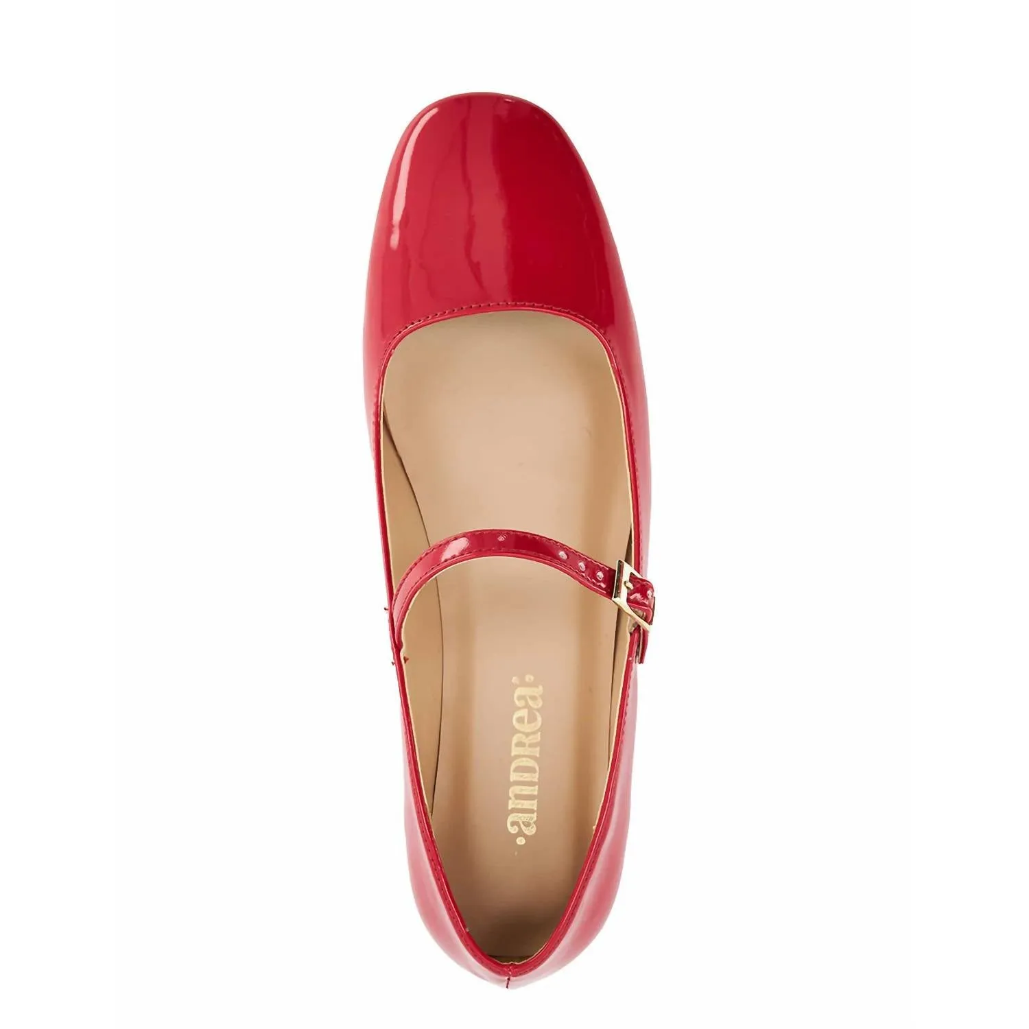 Women's Ballet Mary Janes Shoes In Red