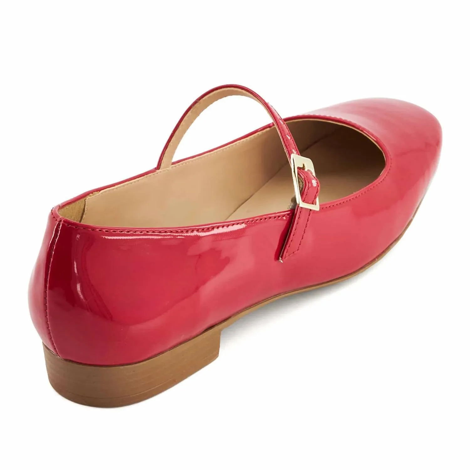 Women's Ballet Mary Janes Shoes In Red
