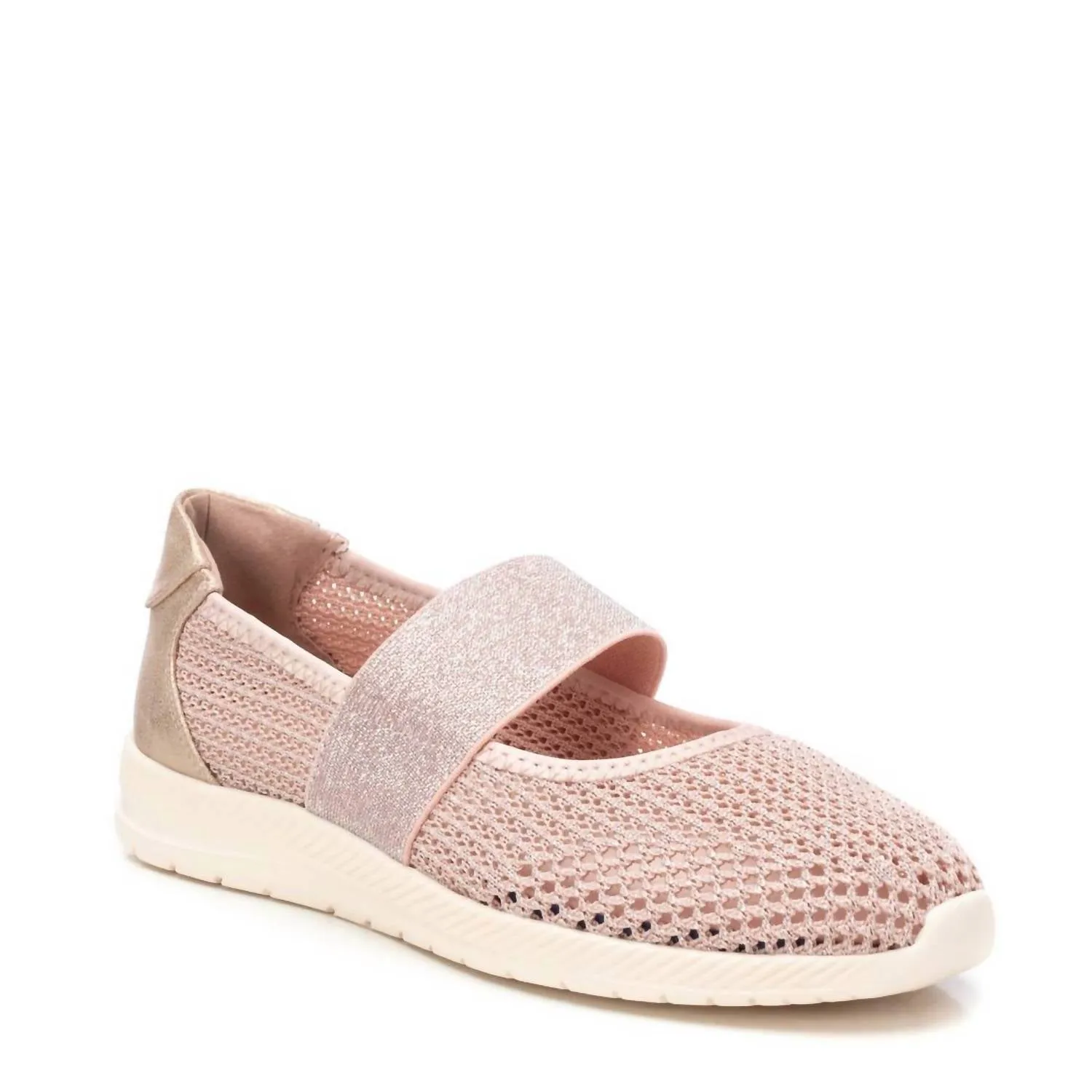 Women's Braided Ballerinas In Nude