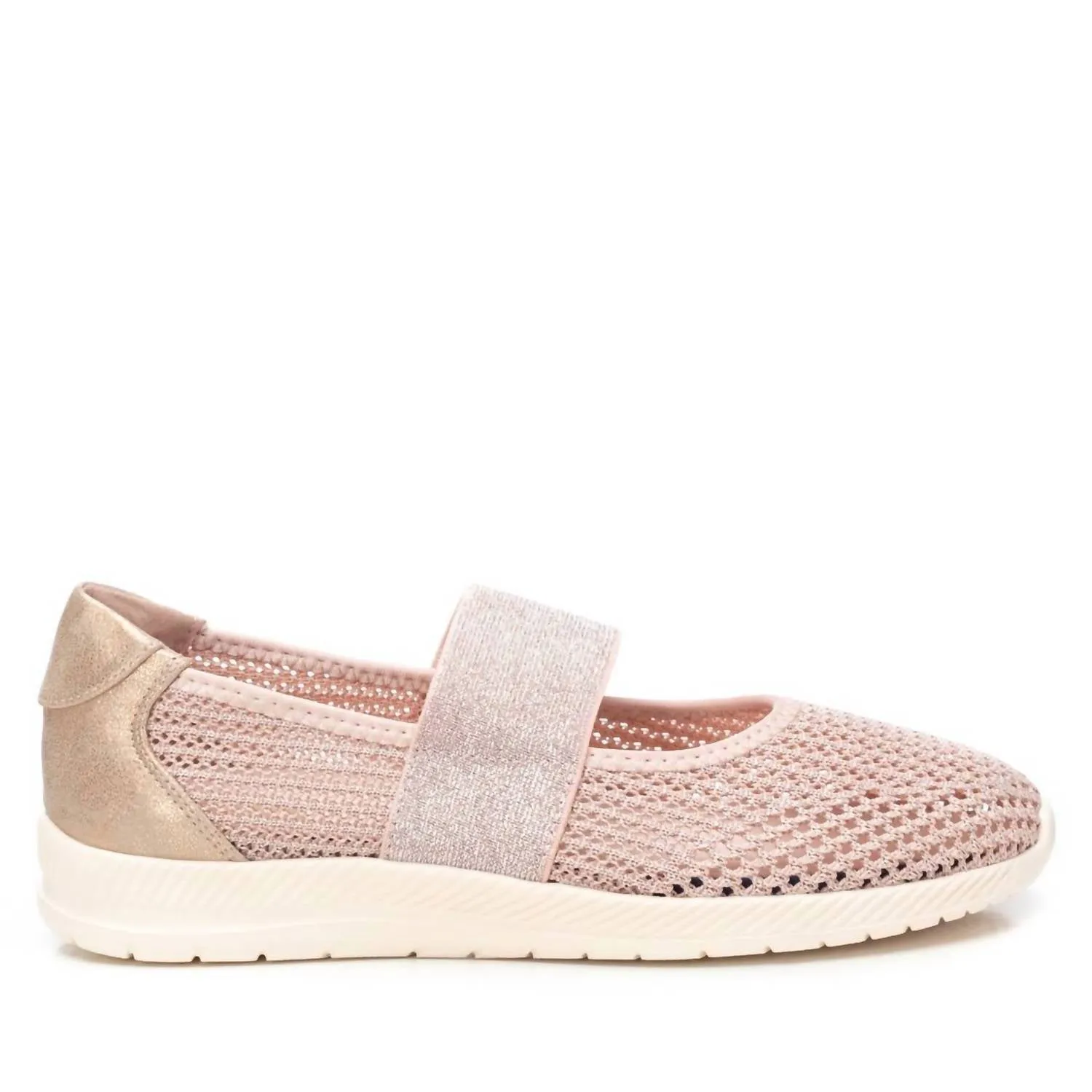 Women's Braided Ballerinas In Nude