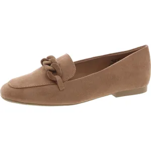 Womens Chain Faux Suede Flat Shoes