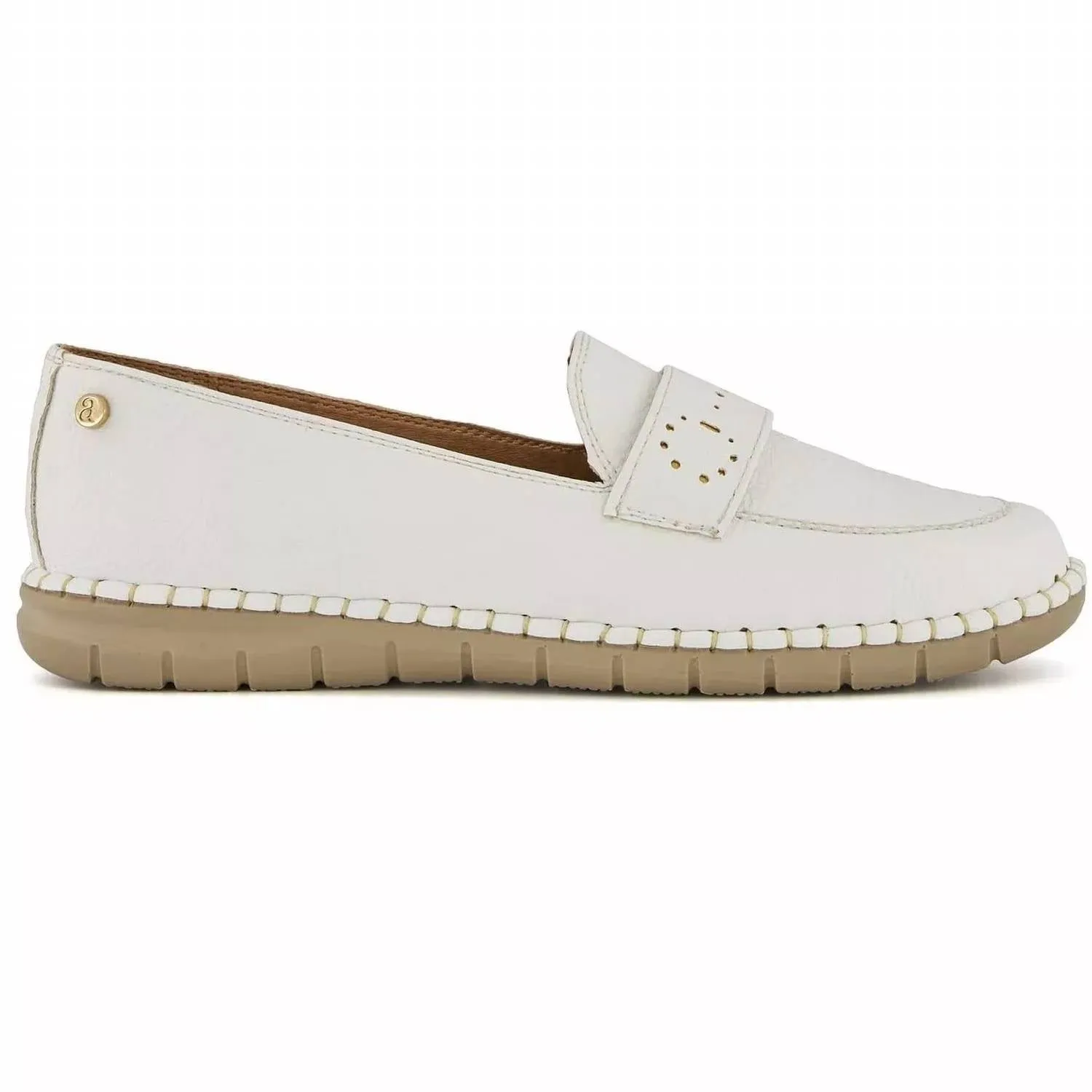 Women's Comfort Moccassins Shoes In White