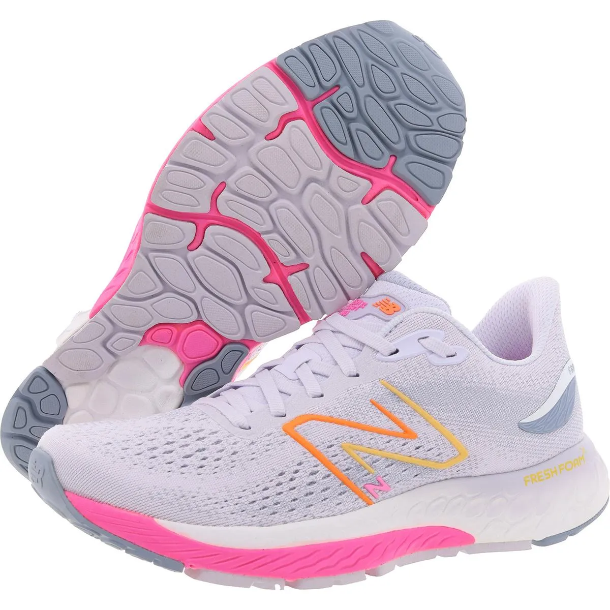 Womens Cushioned Footbed Knit Running & Training Shoes
