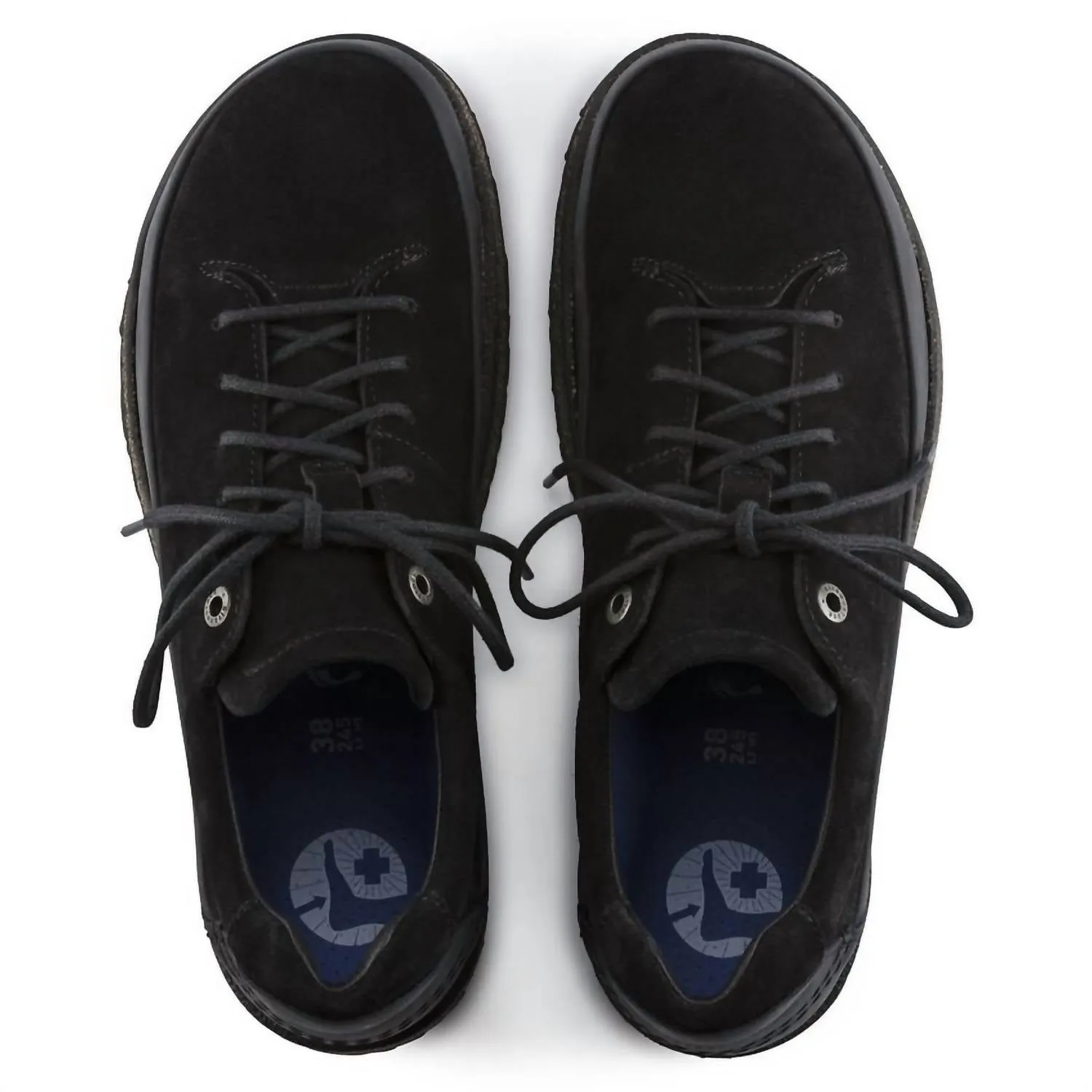 Women's Honnef Low Suede Leather Sneaker - Medium/narrow In Black