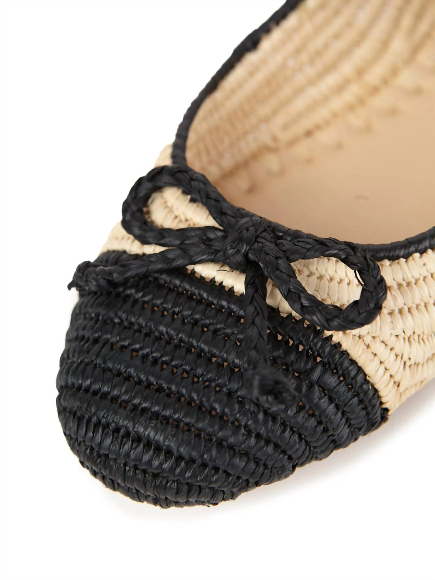 Women's Idara Raffia Ballet Flats In Black