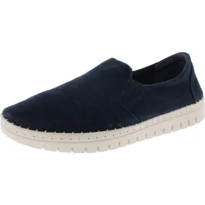 Womens Perforated Leather Flat Shoes