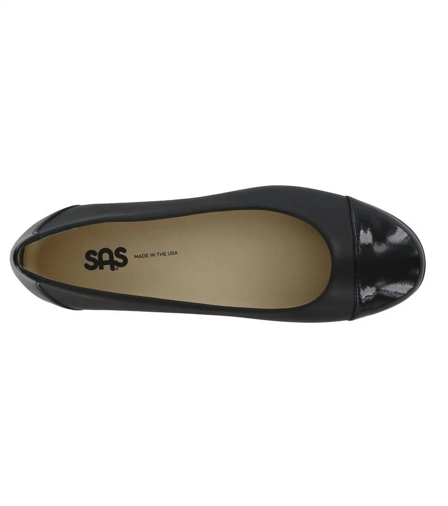 Women's Scenic Ballet Flat - Narrow In Black/blk Patent