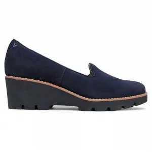 Women's Willa Wedge Shoes In Navy Suede