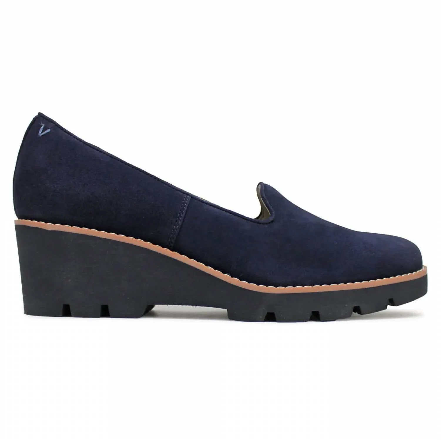 Women's Willa Wedge Shoes In Navy Suede