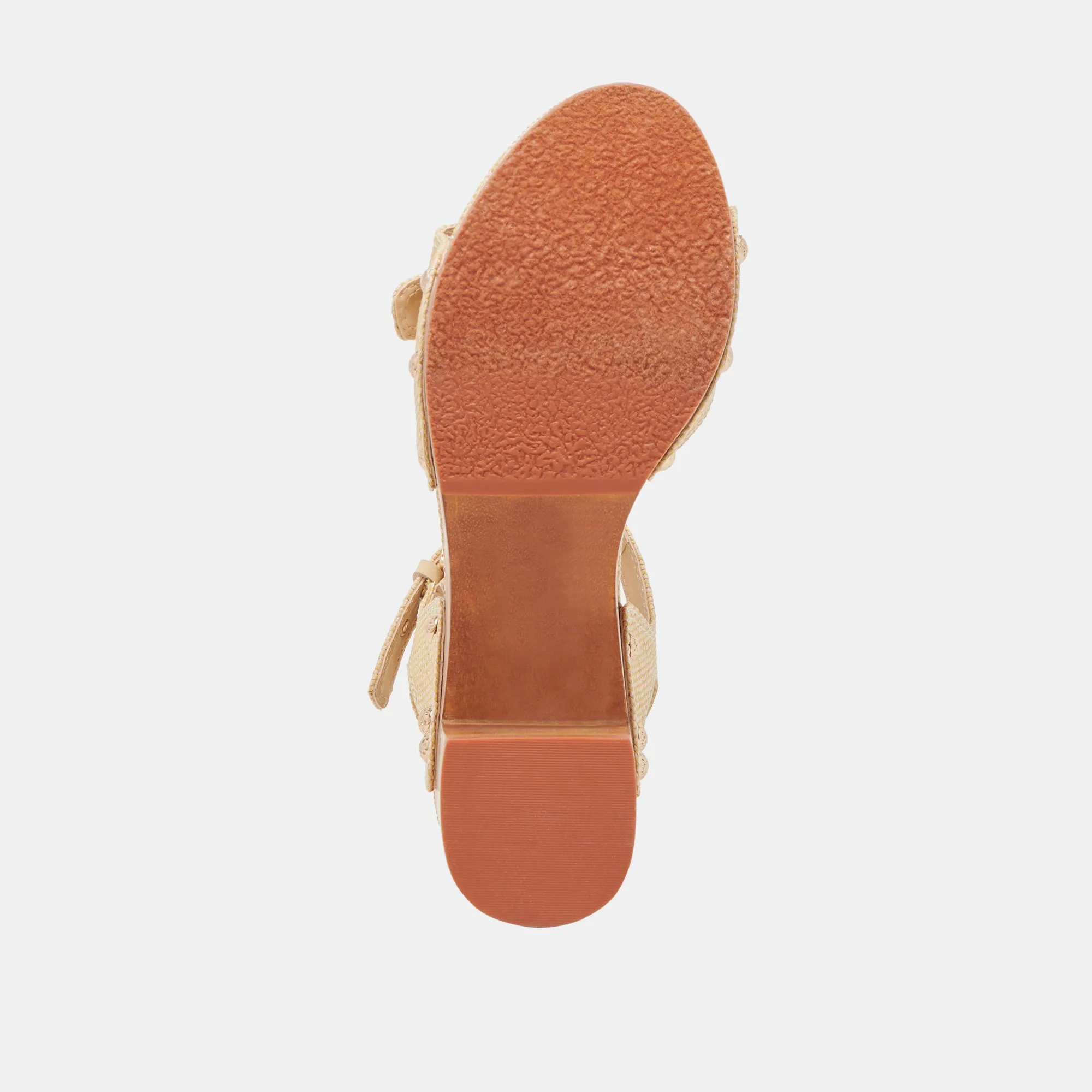 YANDY HEELS LT NATURAL RAFFIA